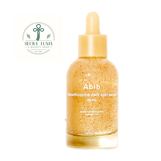 Abib Glutathiosome Dark Spot Serum Vita Drop 50ml front view brightening serum with glutathione and vitamin C for fading dark spots and glowing skin
