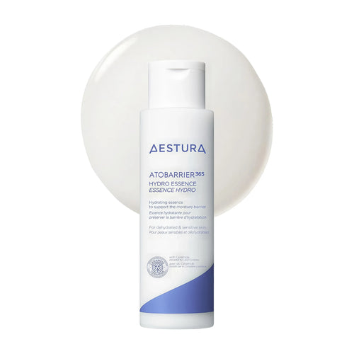 AESTURA Atobarrier365 Hydro Essence 200ml bottle for deep hydration and K-beauty barrier care.