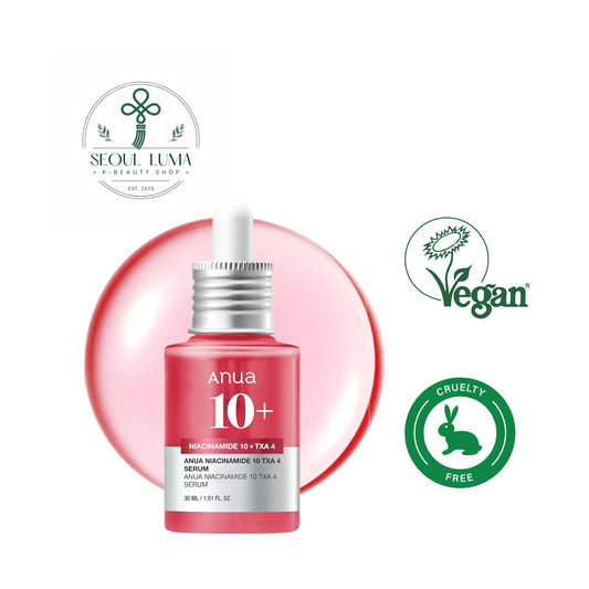 Anua Niacinamide 10% + TXA 4% Dark Spot Correcting Serum for fading hyperpigmentation and brightening skin