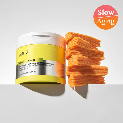 ANUA Vitamin C Niacin Tone-up Blemish Spot Pad (60 Pads) container for dark spot correction and Korean brightening skin care.