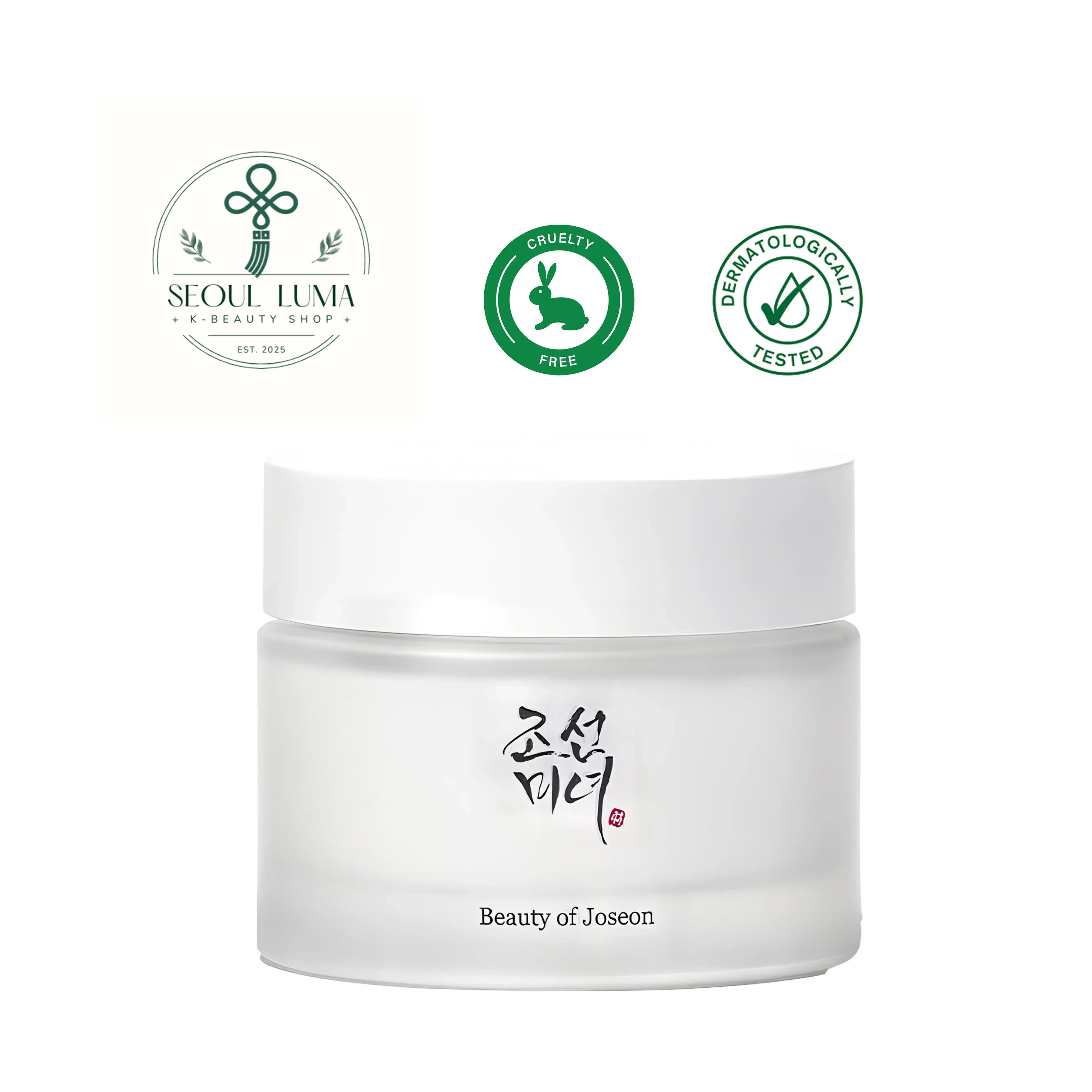 Beauty of Joseon Dynasty Cream with rice bran water, ginseng root water, niacinamide, and traditional Korean herbal ingredients
