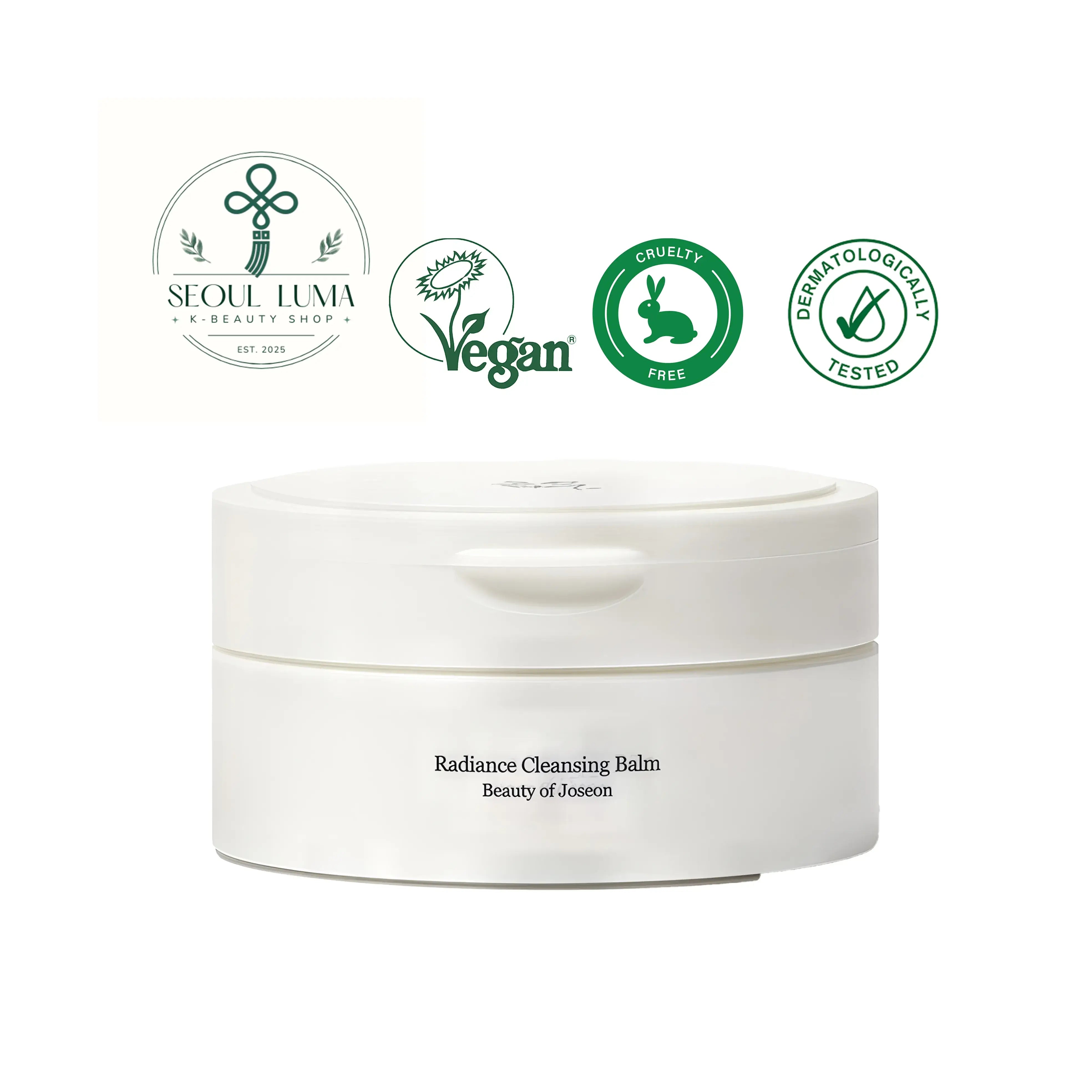 Beauty of Joseon Radiance Cleansing Balm with rice bran oil, grain extracts, and sea buckthorn oil for gentle makeup removal and nourishment