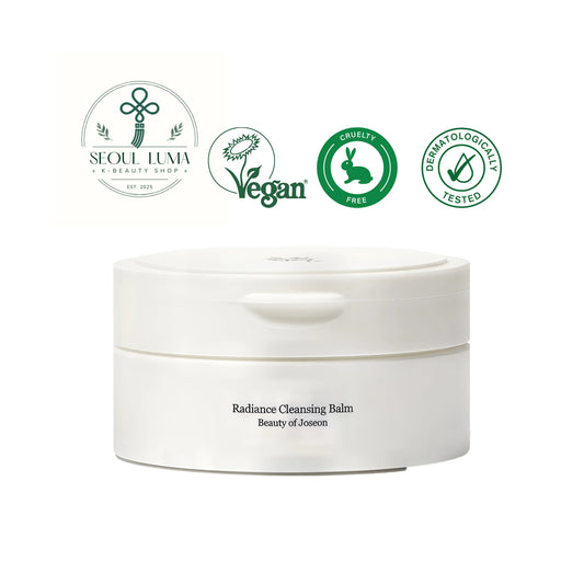 Beauty of Joseon Radiance Cleansing Balm with rice bran oil, grain extracts, and sea buckthorn oil for gentle makeup removal and nourishment