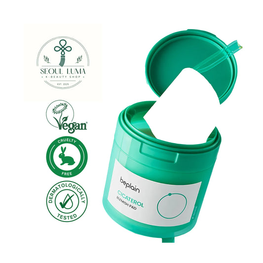 BEPLAIN Cicaful Blemish Pad with centella asiatica complex, niacinamide, and madecassoside for targeted blemish care and healing support