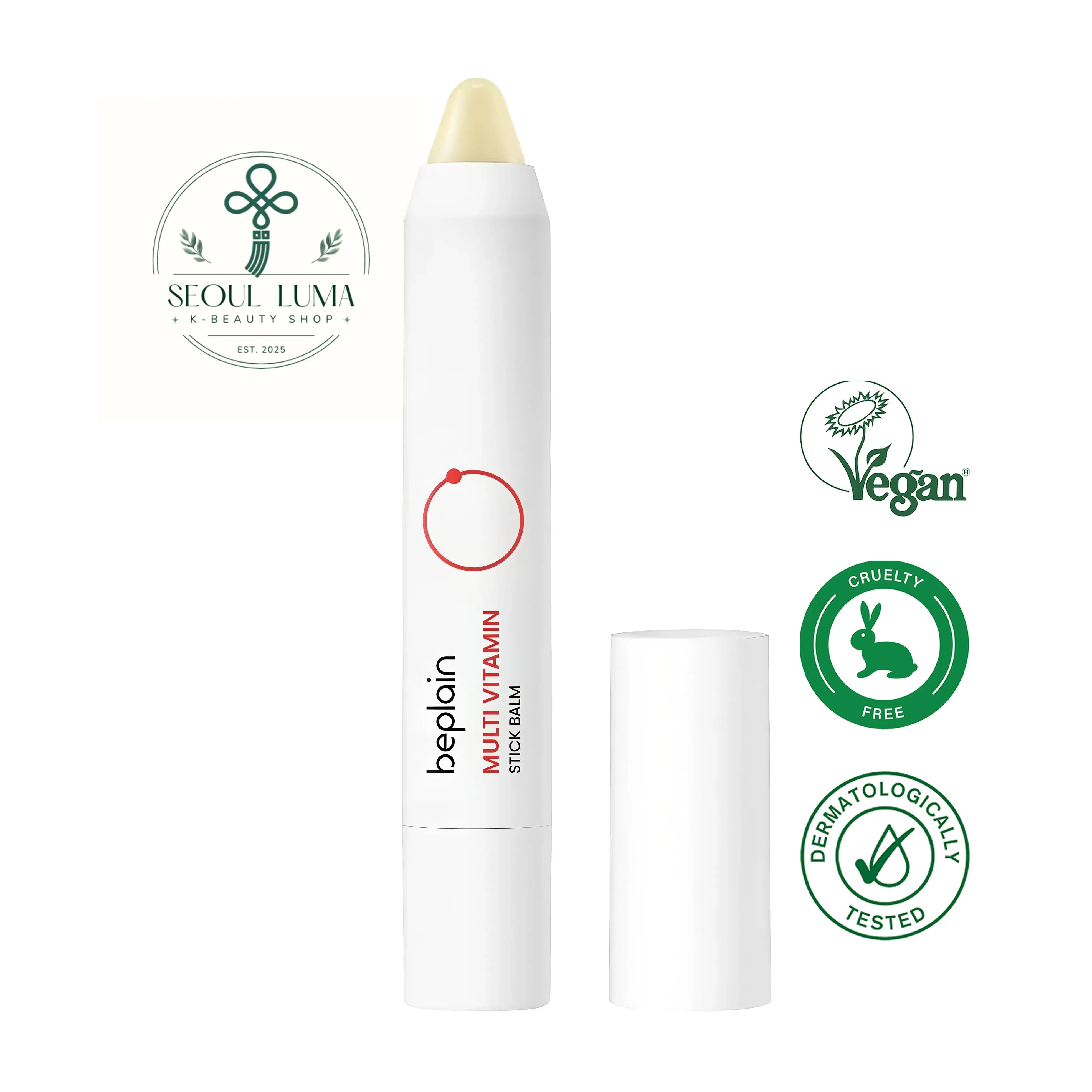 BEPLAIN Vita C Dark Spot Stick Balm with pure ascorbic acid, niacinamide, vitamin E, and multi-vitamin complex for targeted dark spot treatment