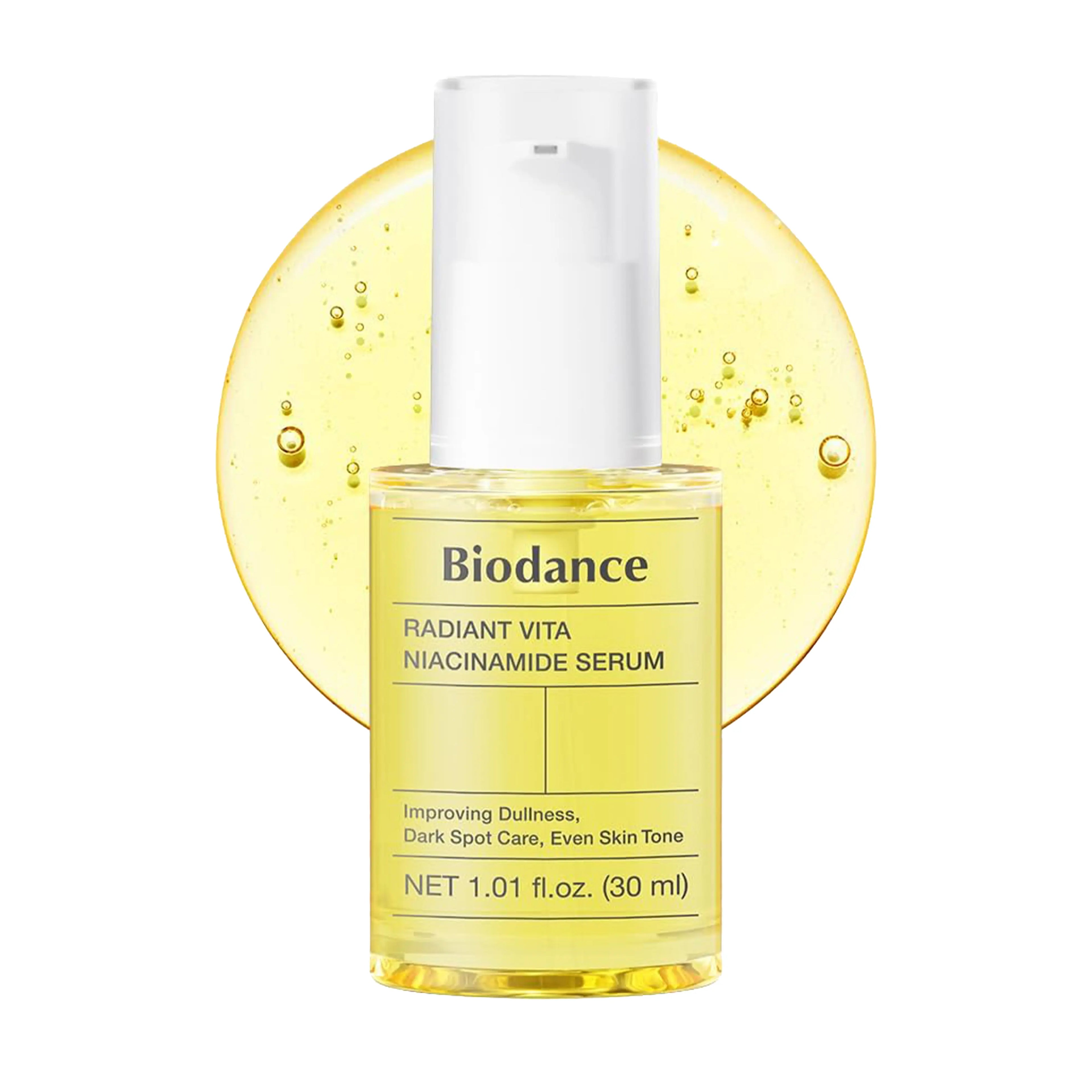 Biodance Radiant Vita Niacinamide Serum 30ml. A high-potency brightening serum to fade dark spots and boost skin radiance.