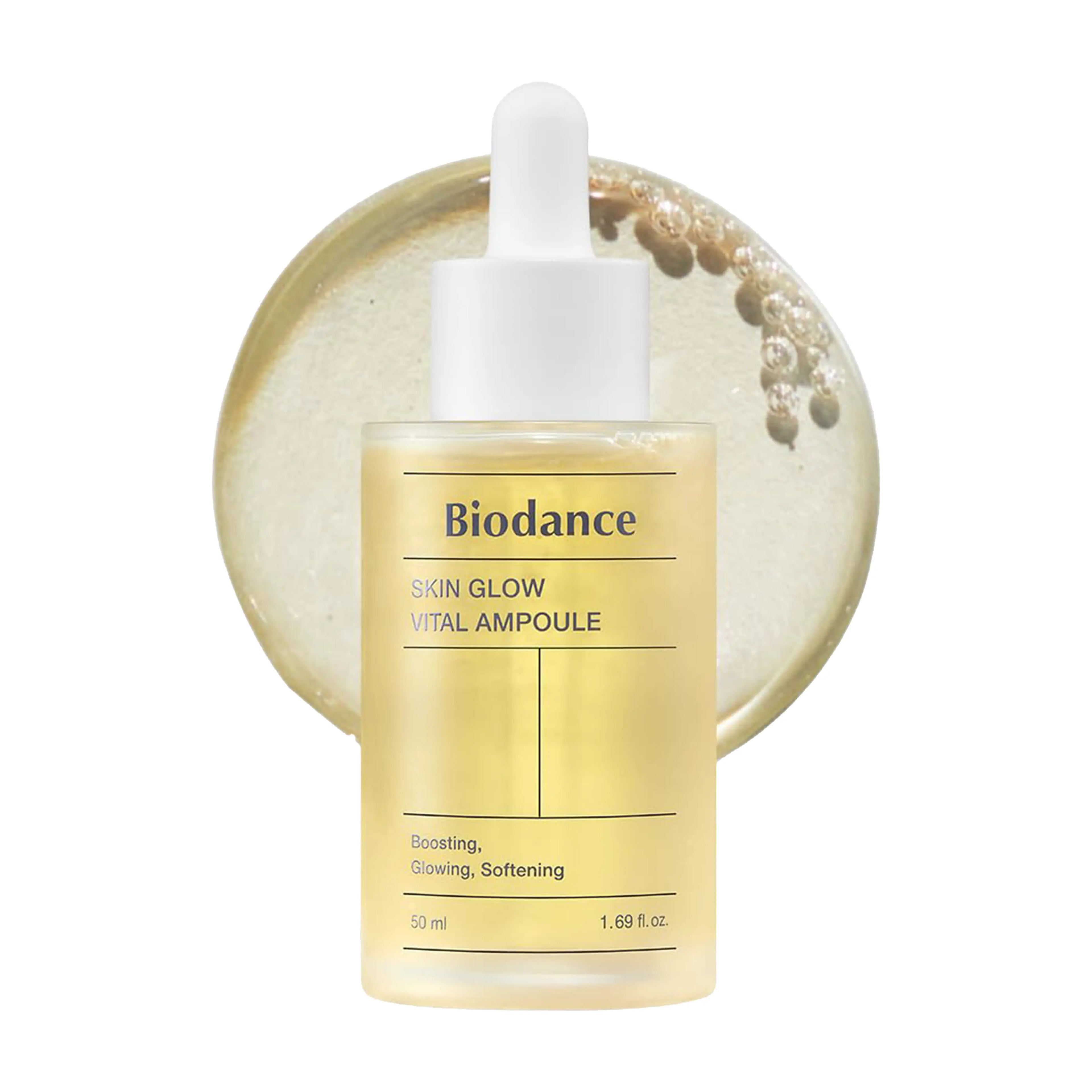 Biodance Skin Glow Vital Ampoule 30ml. A hydrating radiance-boosting serum for a plump, dewy glass skin glow.