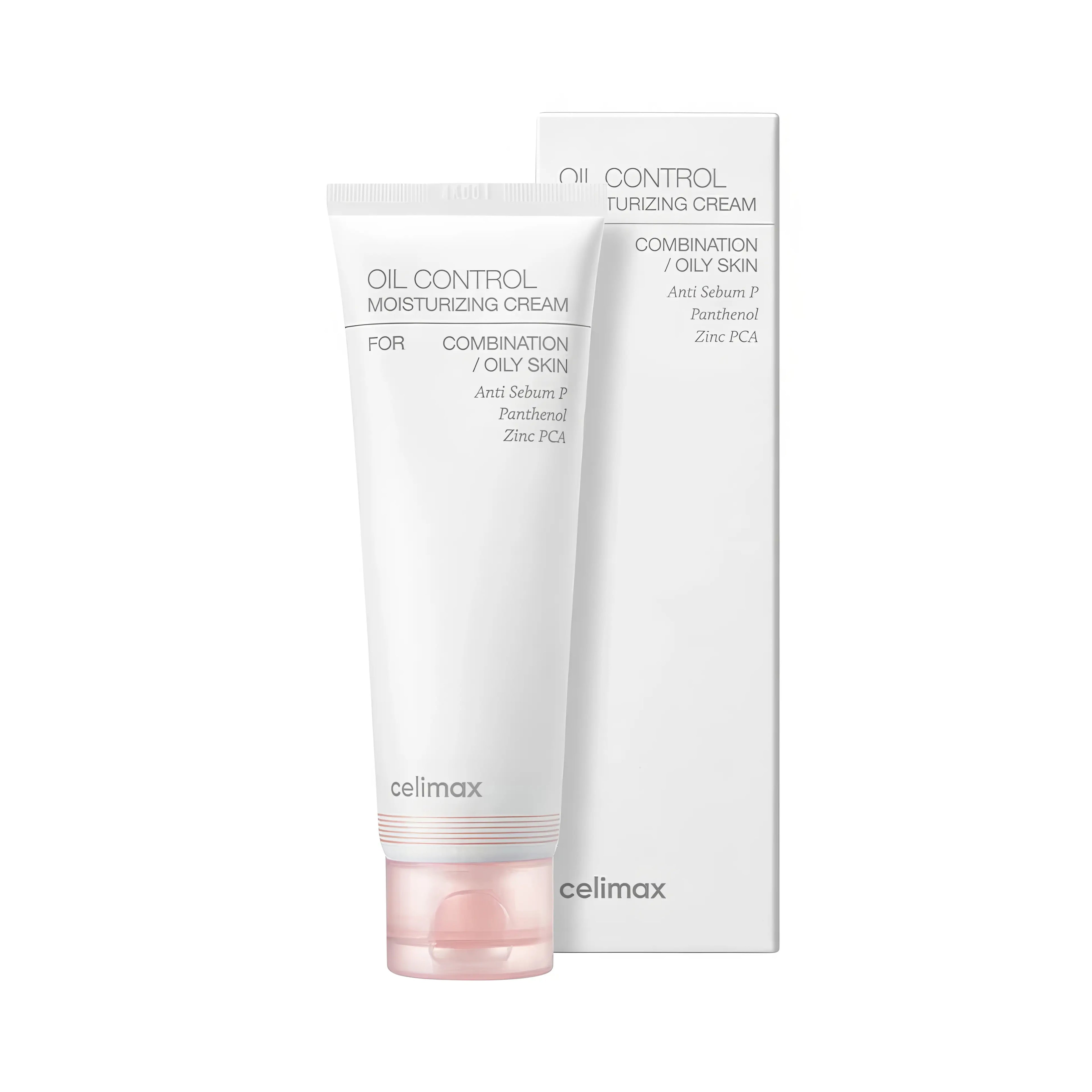 CELIMAX Oil Control Moisture Cream 80 ml for oily and combination skin, lightweight hydrating cream to control excess sebum, maintain moisture balance, and keep skin fresh without greasiness