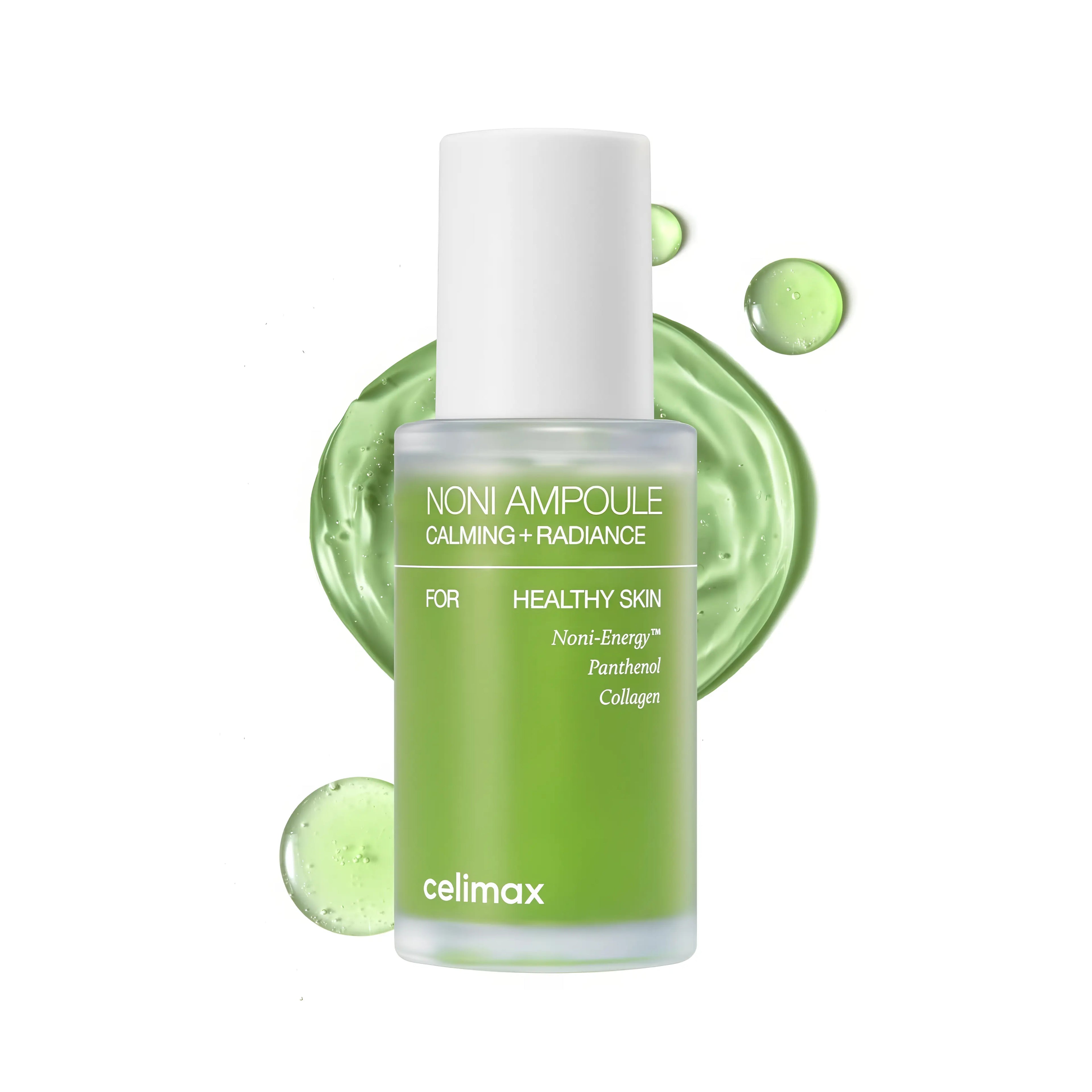 CELIMAX The Real Noni Energy Ampoule 30 ml for dry and tired skin, nourishing ampoule with noni extract to deliver intense hydration, revitalize, and strengthen the skin barrier for a healthy glow