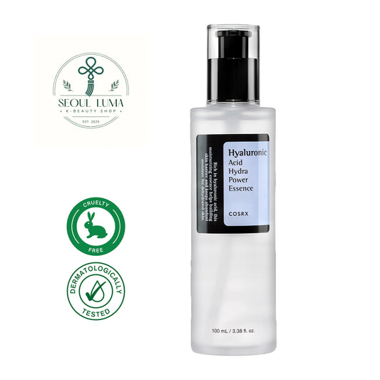 COSRX Hyaluronic Acid Hydra Power Essence 100ml - Lightweight gel essence with high-purity hyaluronic acid for deep long-lasting hydration
