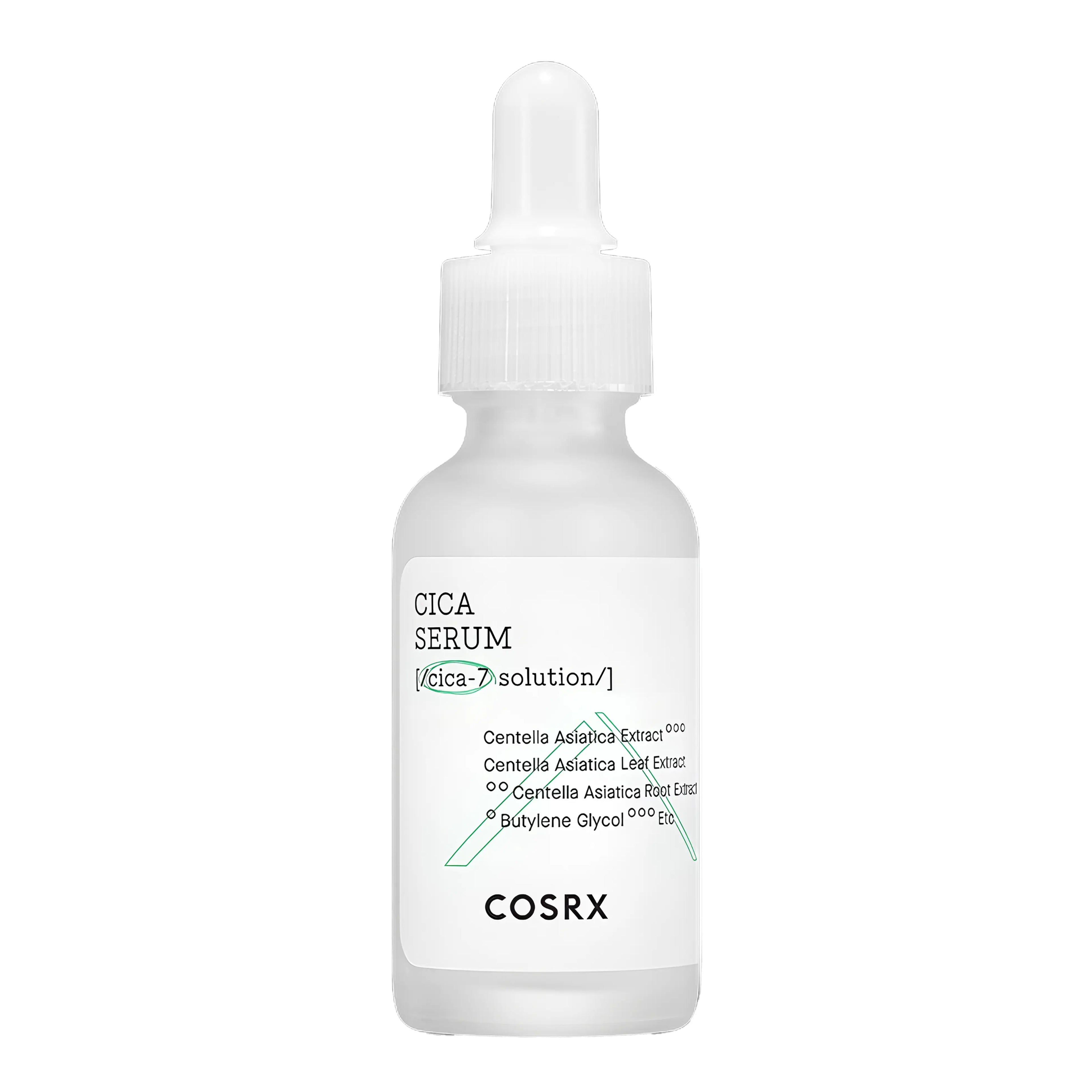 COSRX Pure Fit Cica Serum 30 ml for sensitive and irritated skin, calming serum with centella asiatica to reduce redness, repair the skin barrier, and provide hydration