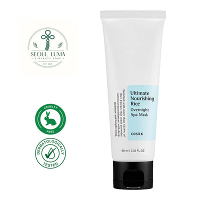 COSRX Ultimate Nourishing Rice Overnight Spa Mask 60g - Brightening overnight mask with 68% rice extract for soft radiant skin
