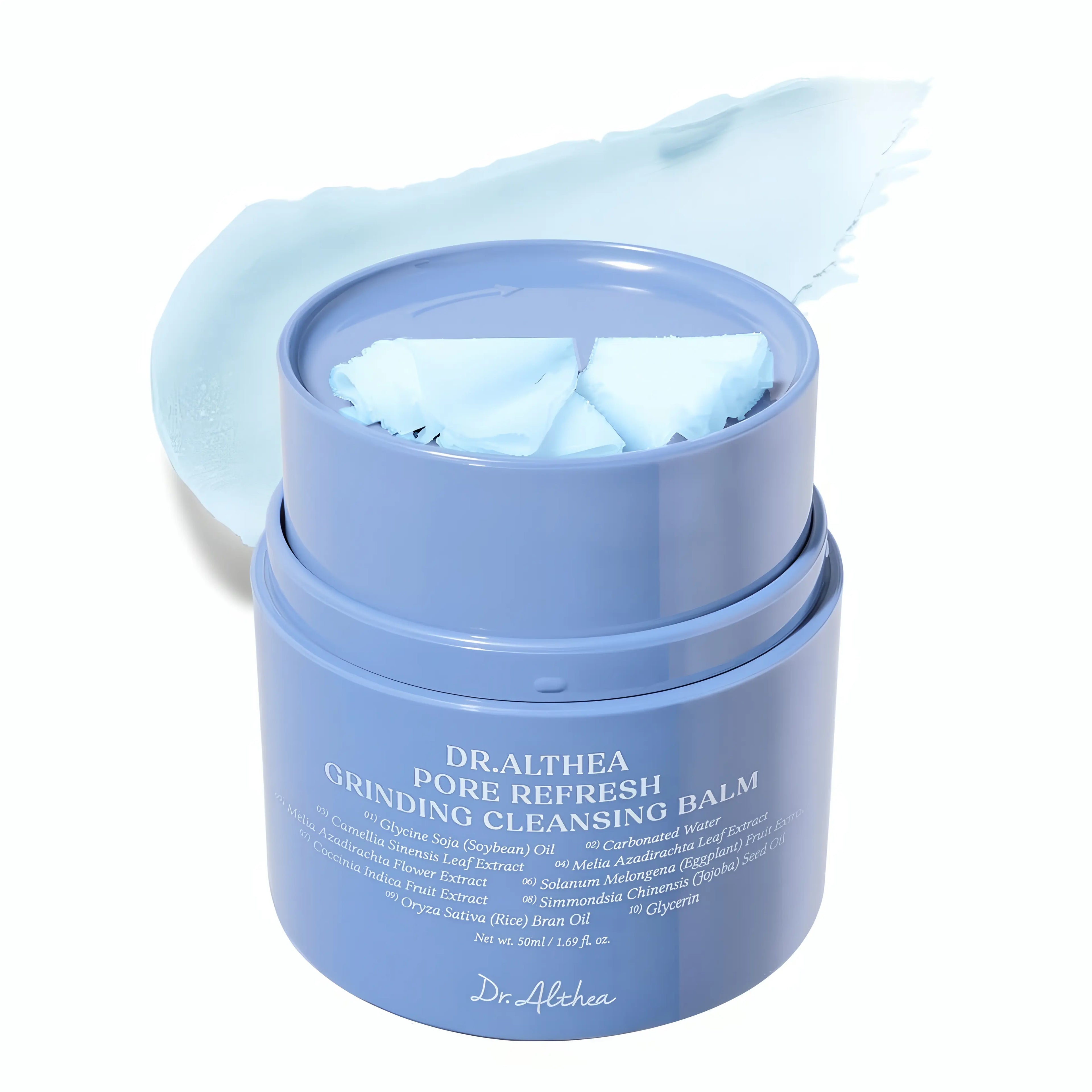 DR.ALTHEA Pore Refresh Grinding Cleansing Balm 50 ml for oily and congested skin, deep-cleansing balm to remove makeup and impurities, refine pores, and leave skin smooth and refreshed