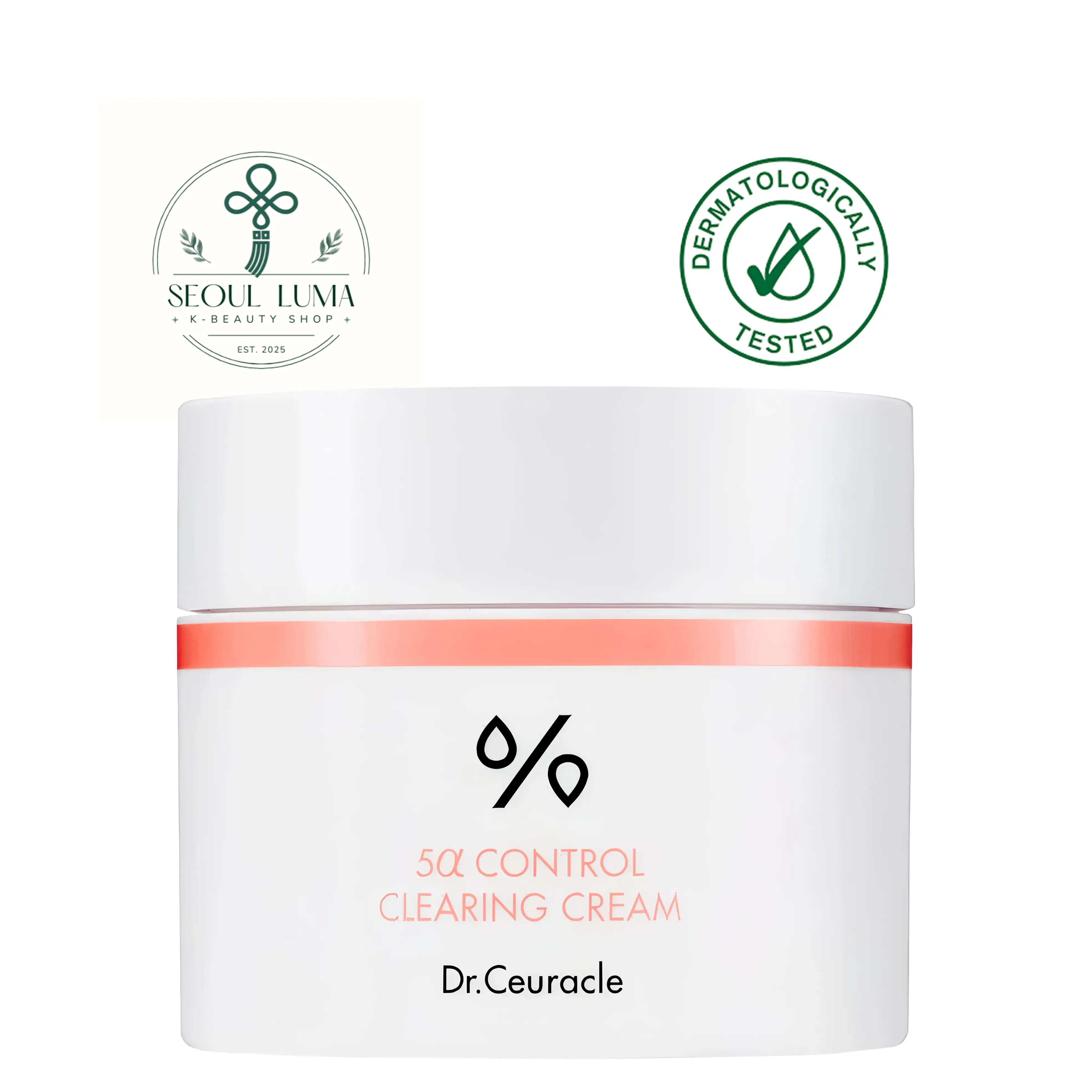 Dr. Ceuracle 5α Control Clearing Cream - lightweight gel cream with Sepicontrol A5 for oil control and hydration without greasiness
