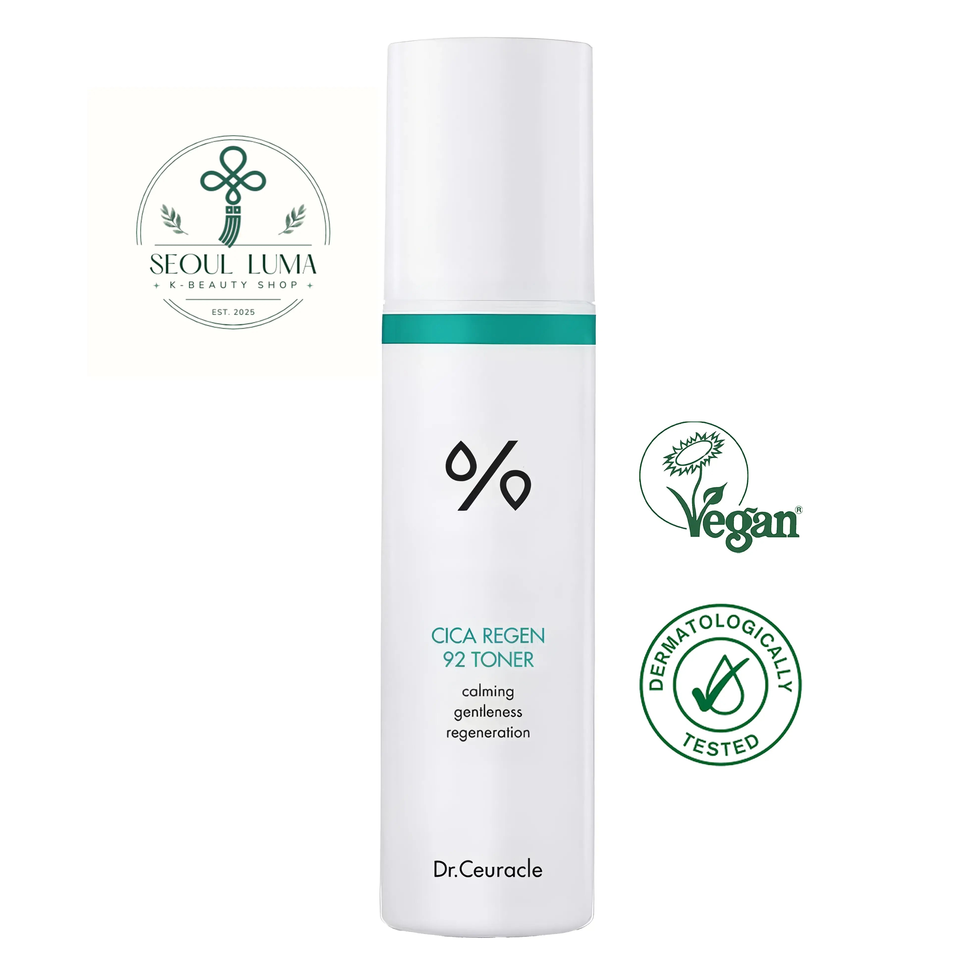 Dr. Ceuracle Cica Regen 92 Toner - 92% centella asiatica extract for instant trouble relief and sensitive skin care