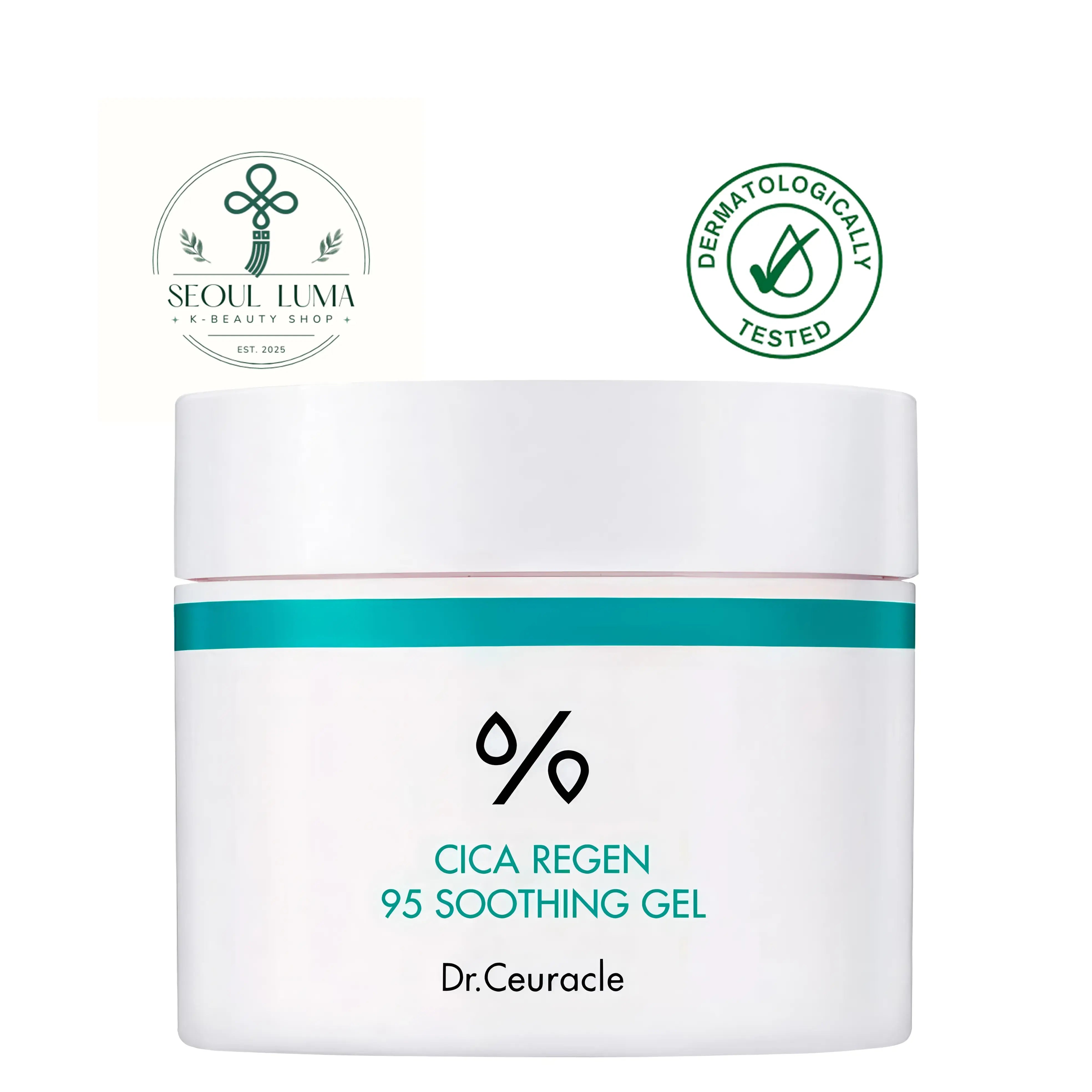 Dr. Ceuracle Cica Regen 95 Soothing Gel - cooling gel with 95% centella asiatica for instant relief of irritated, sensitive, and troubled skin
