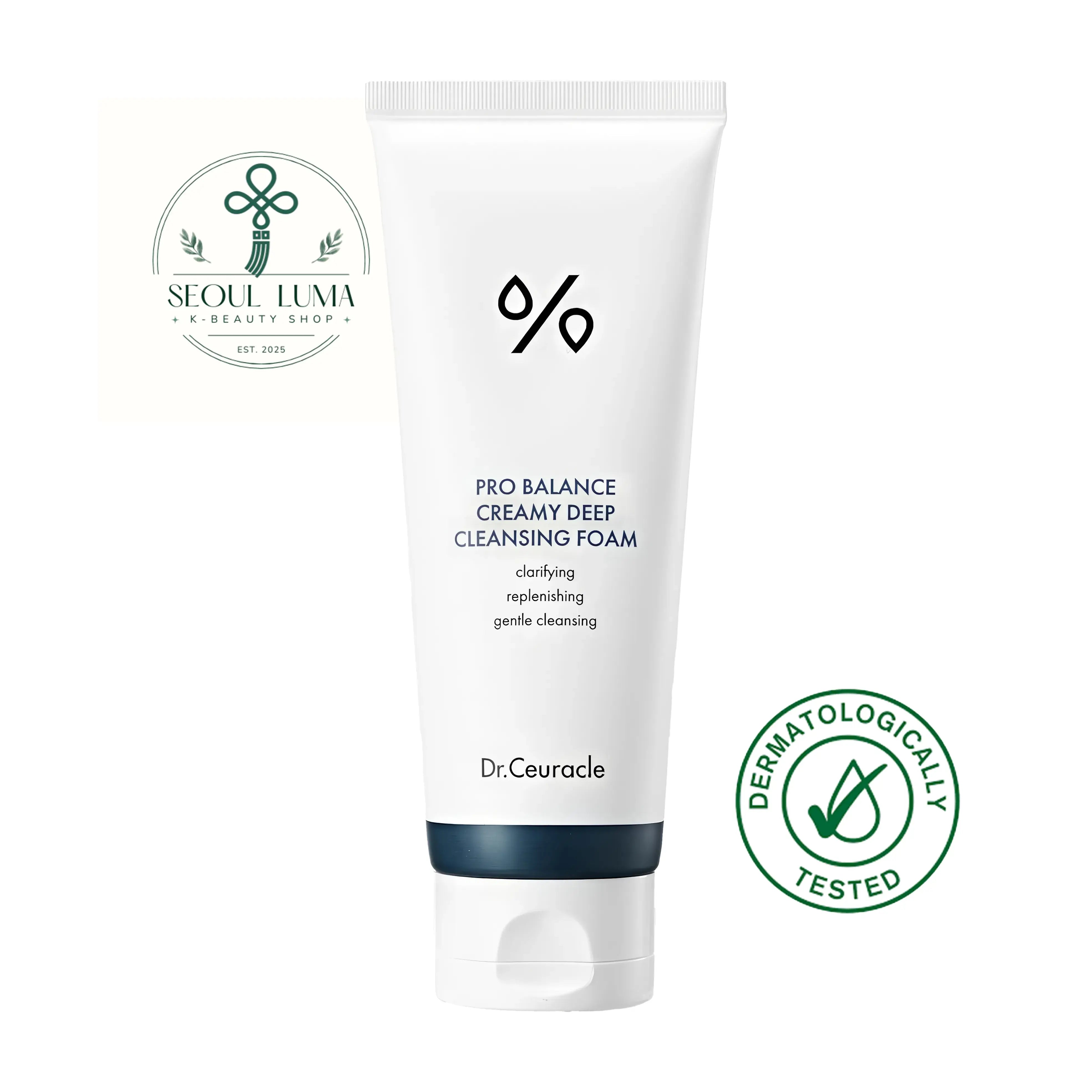 Dr. Ceuracle Pro Balance Creamy Deep Cleansing Foam - gentle probiotic cleanser with 5-probiotics complex for deep cleansing without dryness