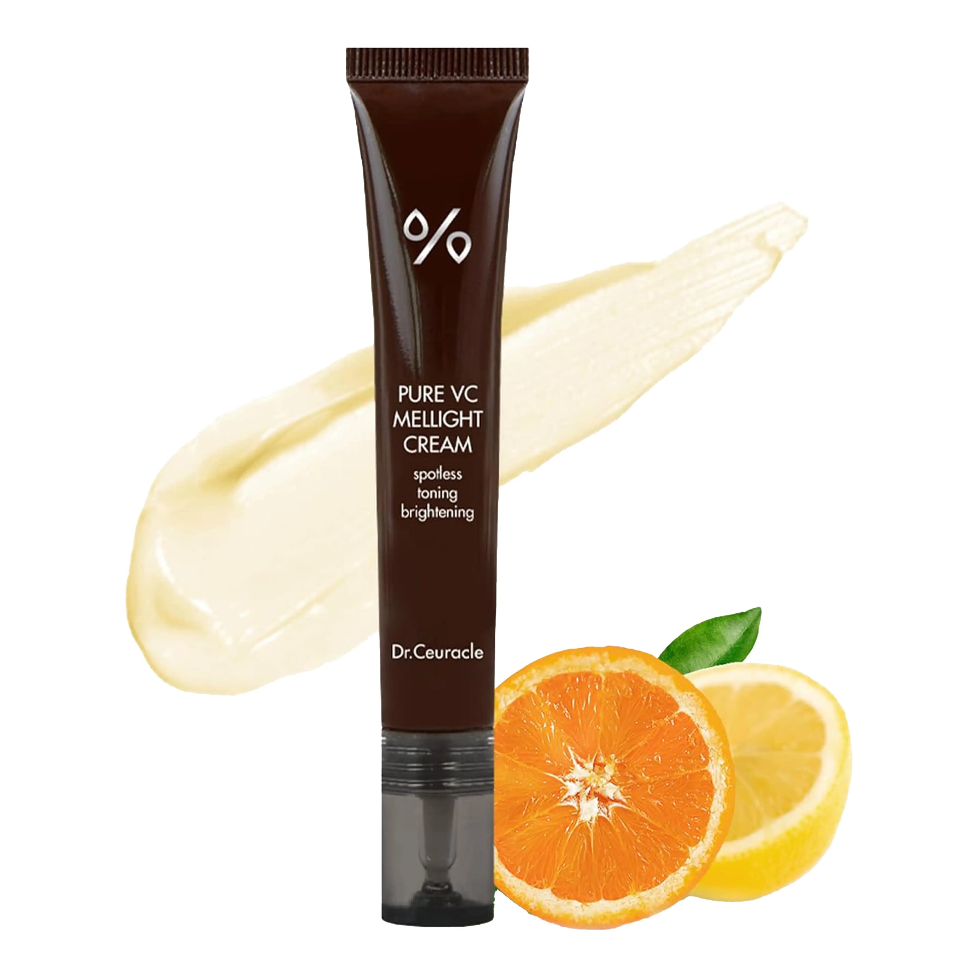 DR.CEURACLE Pure VC Mellight A-Tinol Cream 70g. K-beauty high-performance cream with Pure Vitamin C and A-Tinol for brightening and firming