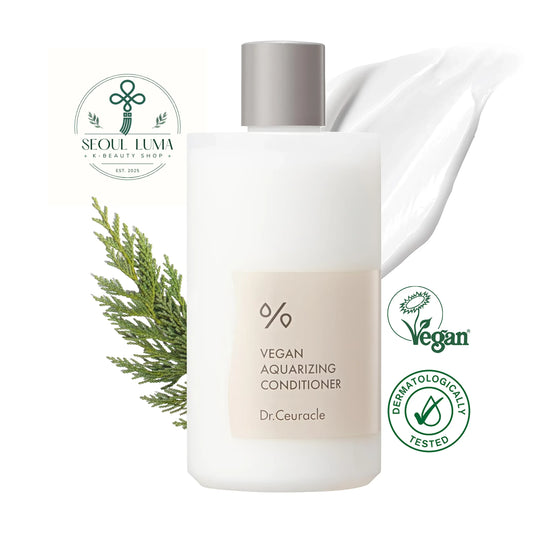 Dr. Ceuracle Vegan Aqua Rizing Conditioner - intensive repair conditioner with birch sap, ceramides, and proteins for silky, manageable hair