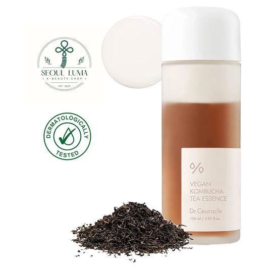 Dr. Ceuracle Vegan Kombucha Tea Essence - milky bi-phase essence with 78% kombucha tea extract for hydrating, brightening, and balancing all skin types