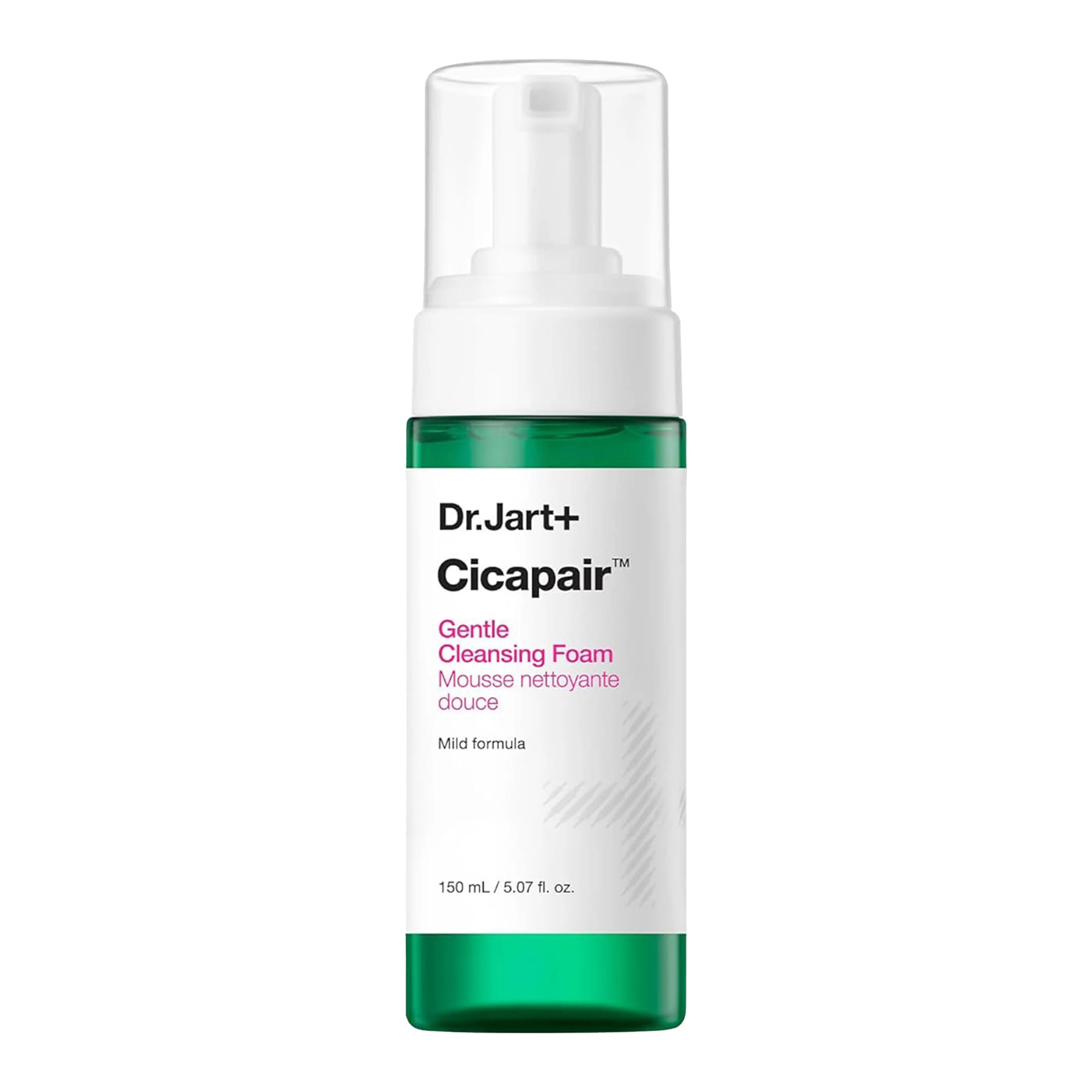 Dr.Jart+ Cicapair Gentle Foam Cleanser 150ml. K-beauty soothing face wash with Cica complex for sensitive and irritated skin