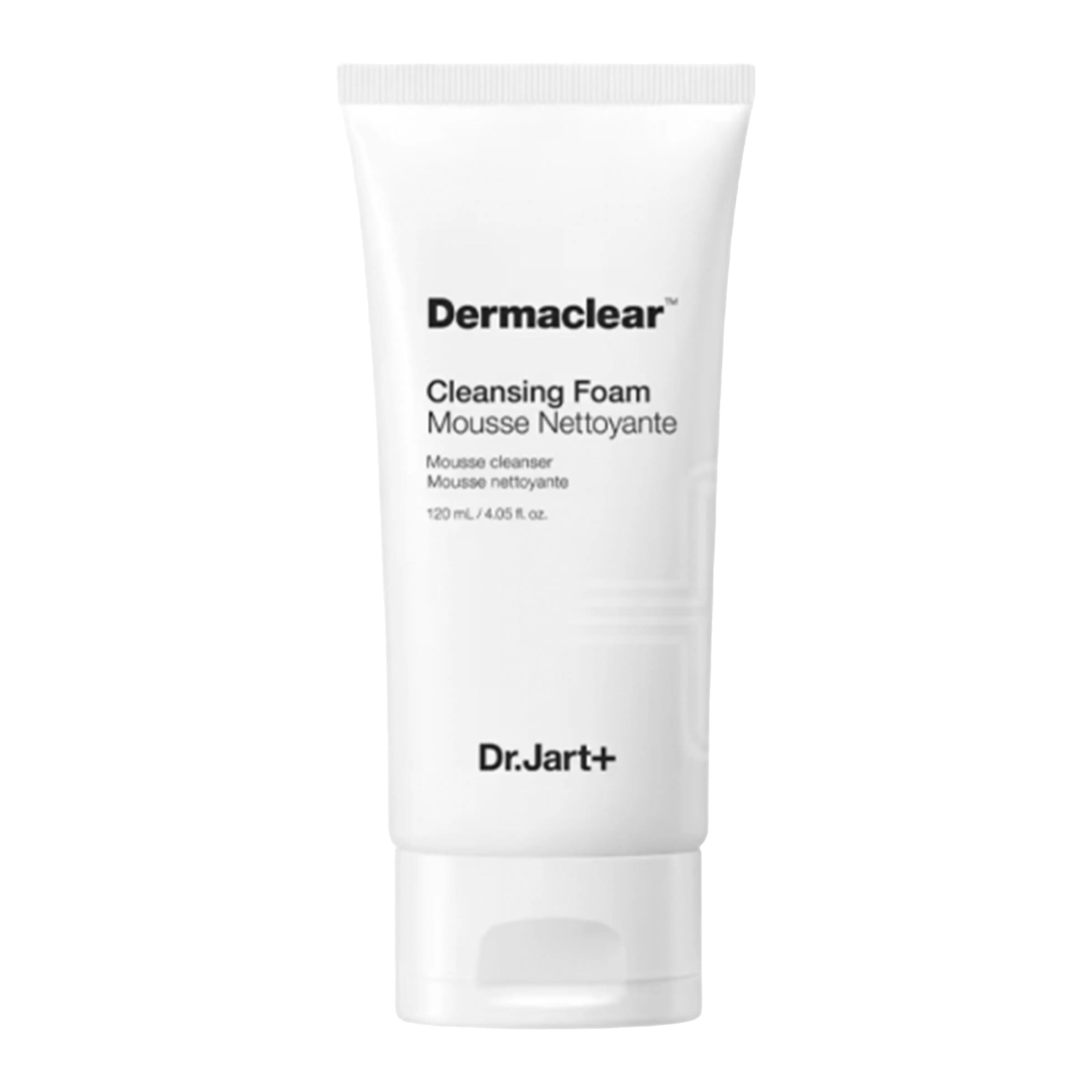 Dr.Jart+ Dermaclear Micro Foam 120ml. K-beauty facial cleanser with bio-hydrogen water for deep pore purification and fine dust removal