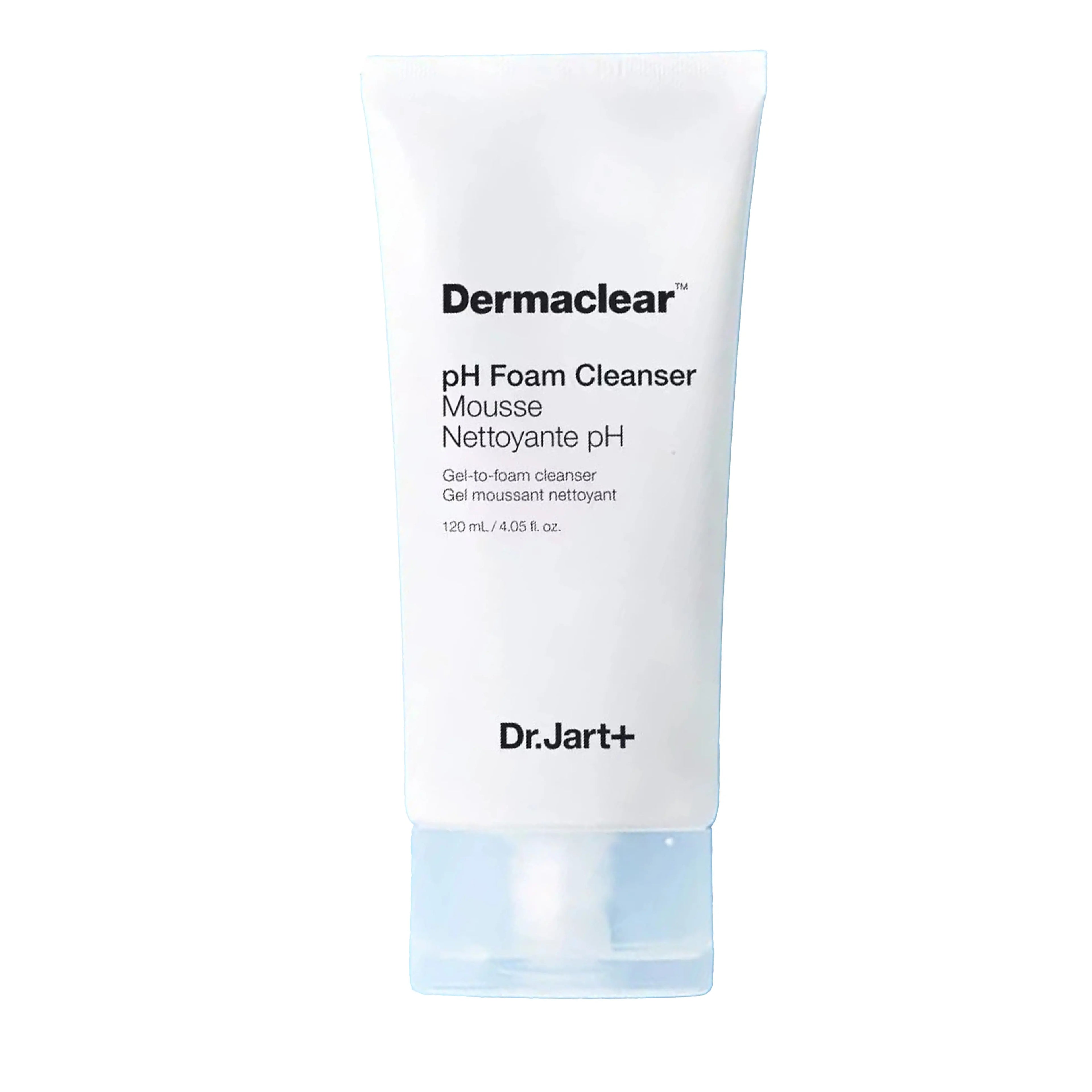 Dr.Jart+ Dermaclear Micro pH Foam 120ml. K-beauty pH-balanced facial cleanser with bio-hydrogen water for sensitive skin