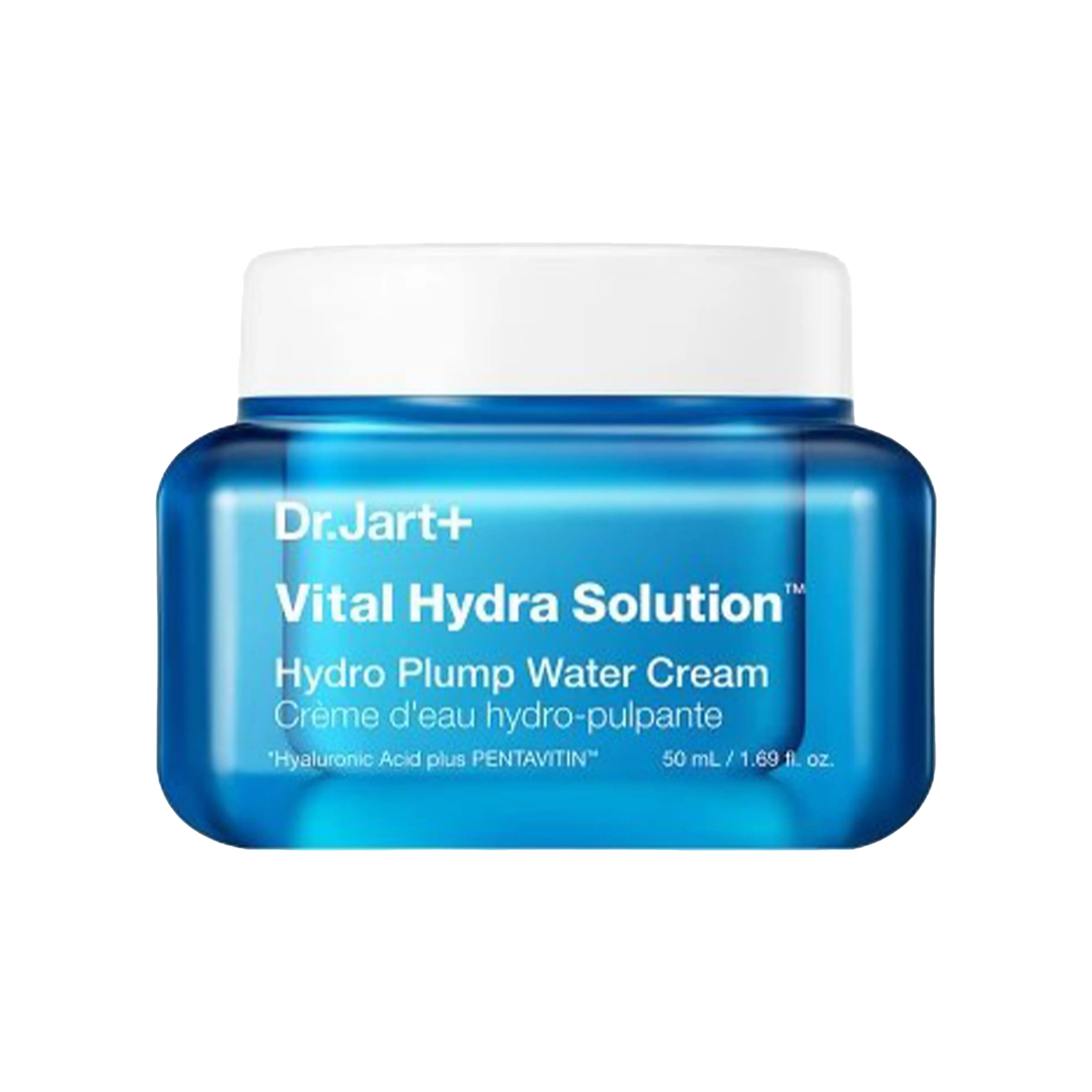 Dr.Jart+ Vital Hydra Solution Hydro Plump Water Cream 50ml. K-beauty hydrating moisturizer with hyaluronic acid for plump, dewy skin.