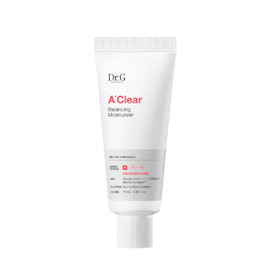 Dr.G A Clear Balancing Moisturizer 70ml oil control moisturizer that balances sebum and hydrates acne prone skin without greasiness