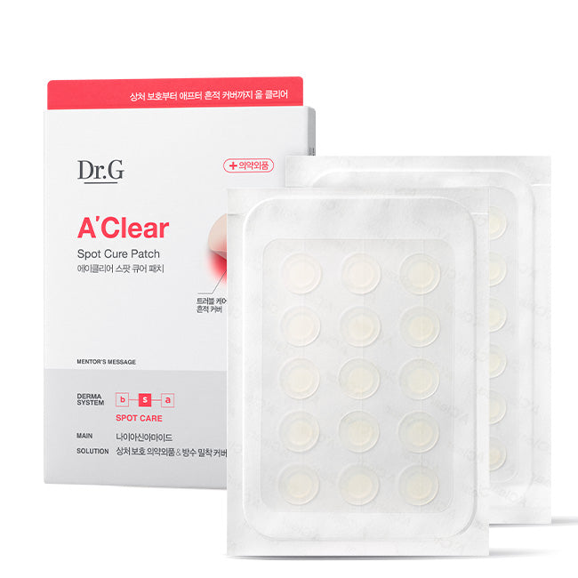 Dr.G A'Clear Spot Cure Patch 39 Patches invisible hydrocolloid acne patch for waterproof blemish care