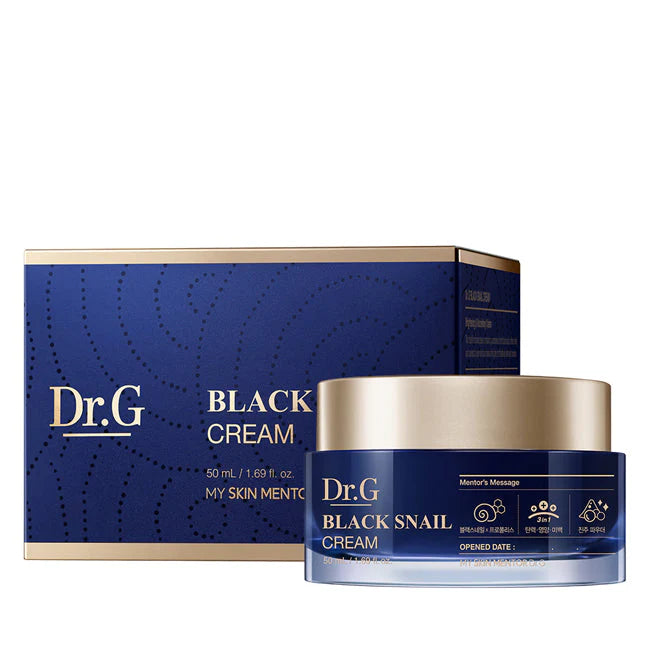 Dr.G Black Snail Cream 50ml anti aging cream that improves elasticity repairs skin and restores radiant glow