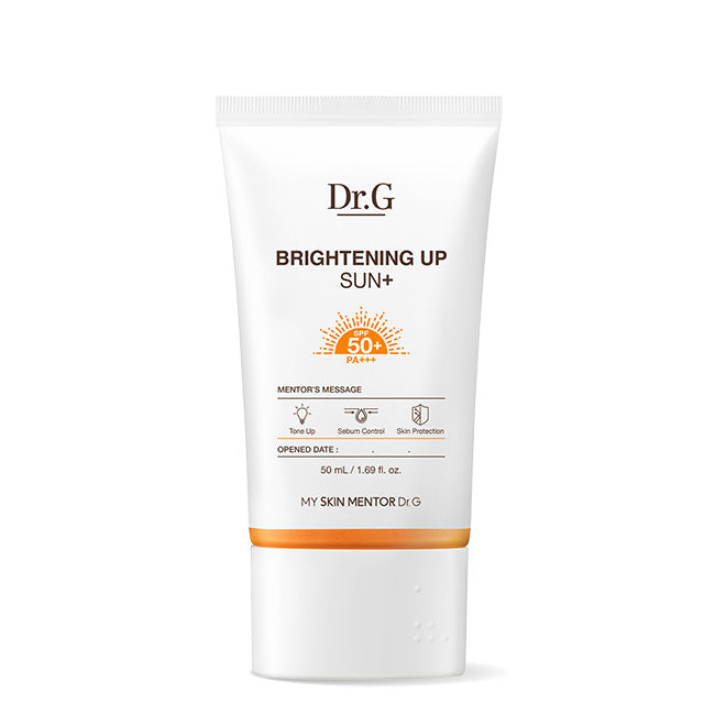 Dr.G Brightening Up Sun Plus 50ml SPF50+ PA+++ Korean tone up sunscreen for brightening skin tone and soft matte UV protection