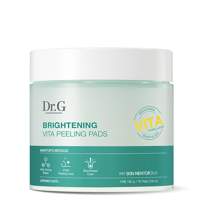 Dr.G Brightening Vita Peeling Pad 70 Pads exfoliating toner pad for brightening and smooth skin texture care