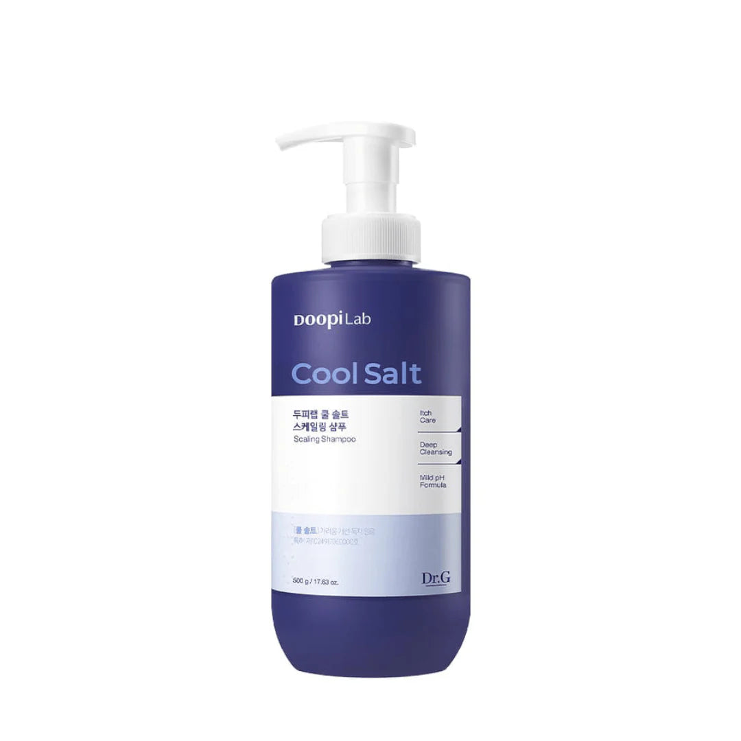 Dr.G Cool Salt Scaling Shampoo 500g cooling scalp shampoo that removes buildup and relieves itchy oily scalp
