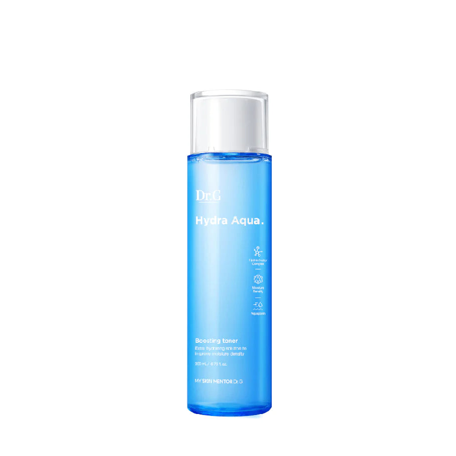 Dr.G Hydra Aqua Boosting Toner 200ml Korean hydrating toner with 11 hyaluronic acids for dehydrated glass glow skin