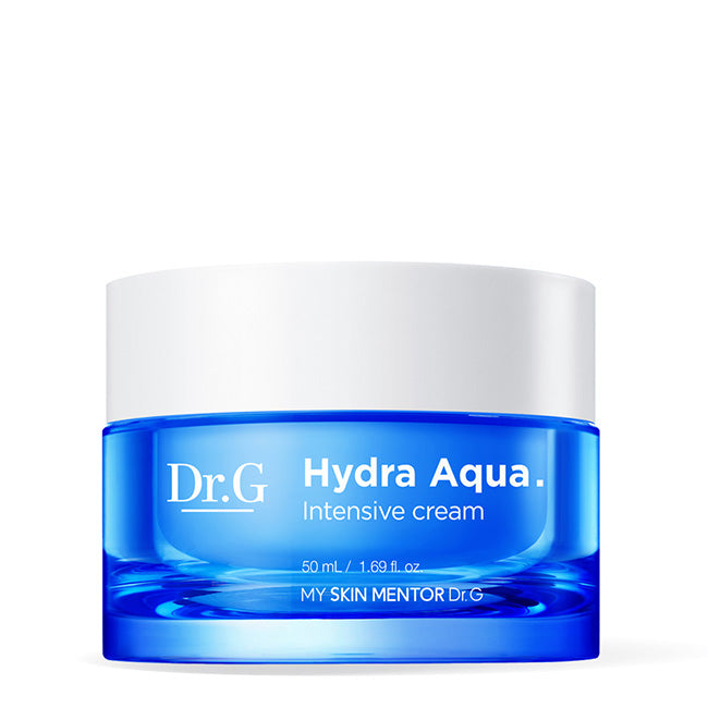 Dr.G Hydra Aqua Intensive Cream 50ml hydrating cream that deeply moisturizes skin and improves plump hydration for smooth dewy skin