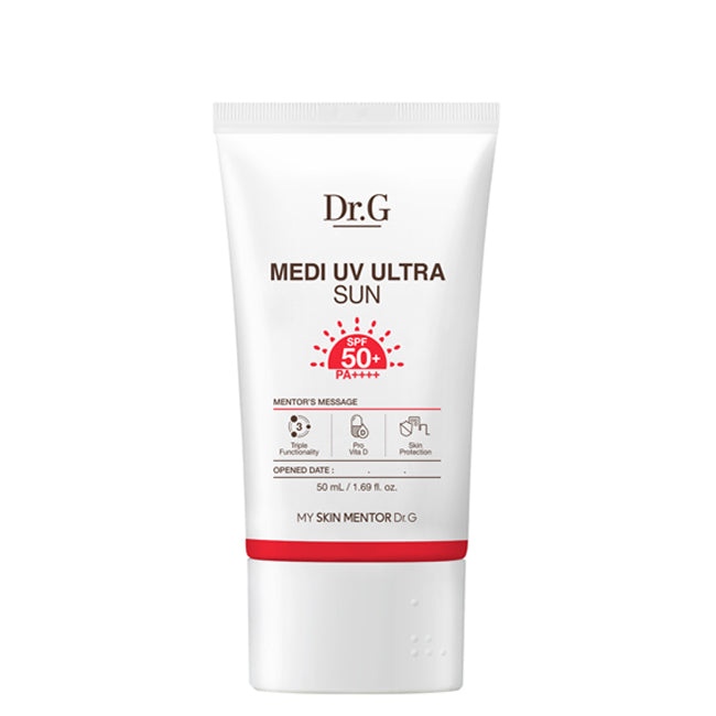 Dr.G Medi UV Ultra Sun 50ml SPF50+ PA++++ Korean moisturizing sunscreen for sensitive skin with lightweight daily UV protection