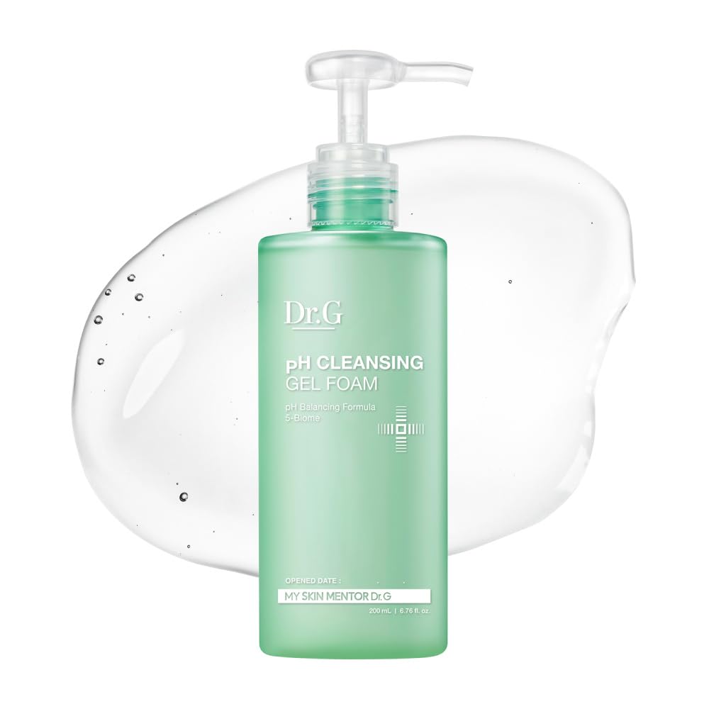 Dr.G pH Cleansing Gel Foam 200ml gel to foam cleanser that removes impurities sunscreen and fine dust while keeping skin hydrated balanced and comfortable