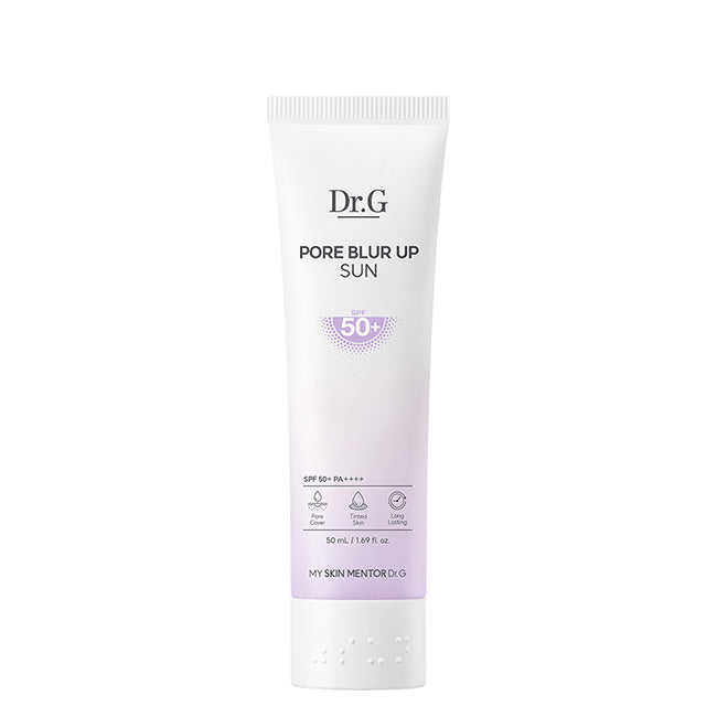 Dr.G Pore Blur Up Sun 50ml SPF50+ PA++++ Korean sunscreen for pore blurring, soft matte finish, and lightweight UV protection