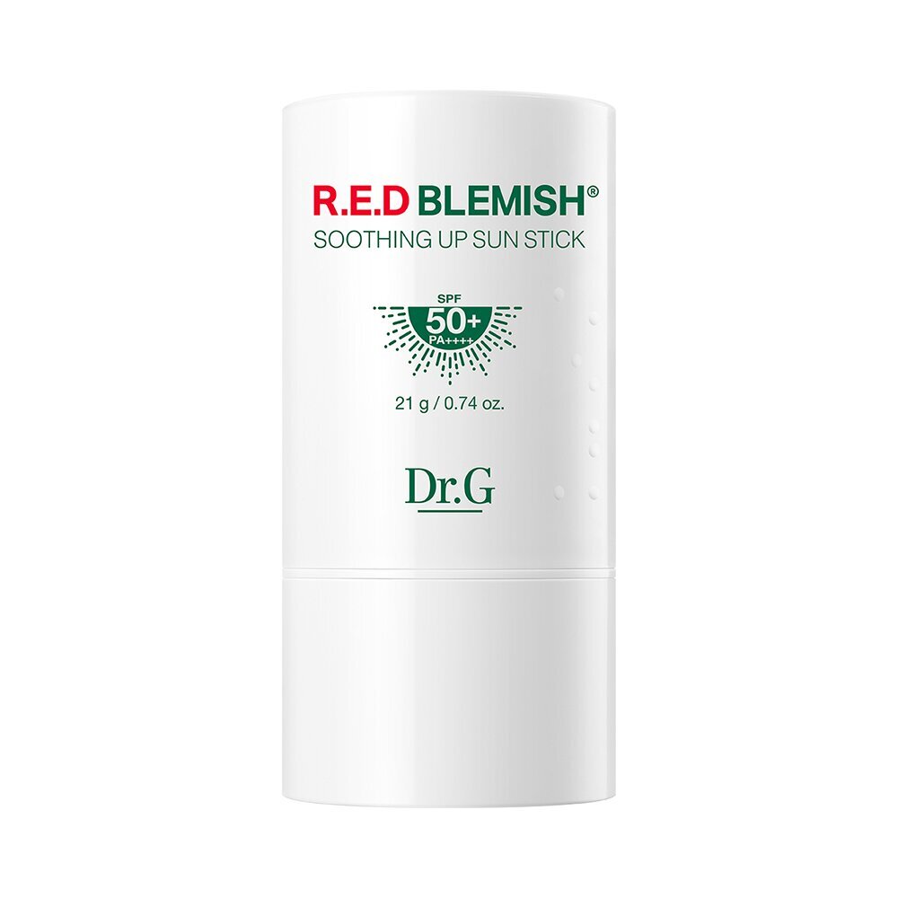 Dr.G Red Blemish Soothing Up Sun Stick 21g SPF50+ PA++++ Korean cooling sunscreen stick for sensitive redness-prone skin with Cica soothing care and soft matte UV protection