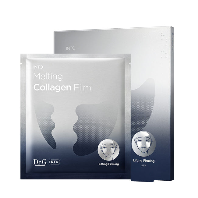 Dr.G RTX Into Melting Collagen Film 5 Sheets dissolving collagen mask for firming hydration and glass glow skin