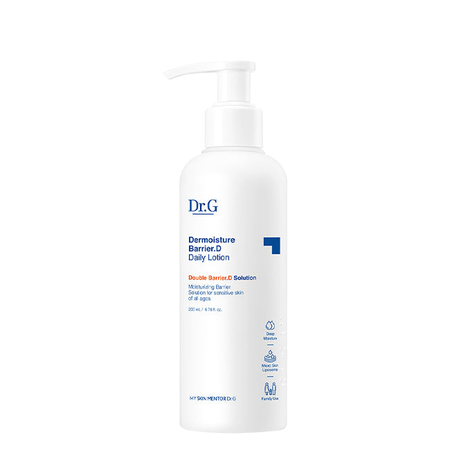 Dr.G The Moisture Barrier D Daily Lotion 200ml lightweight barrier lotion that hydrates dry sensitive skin