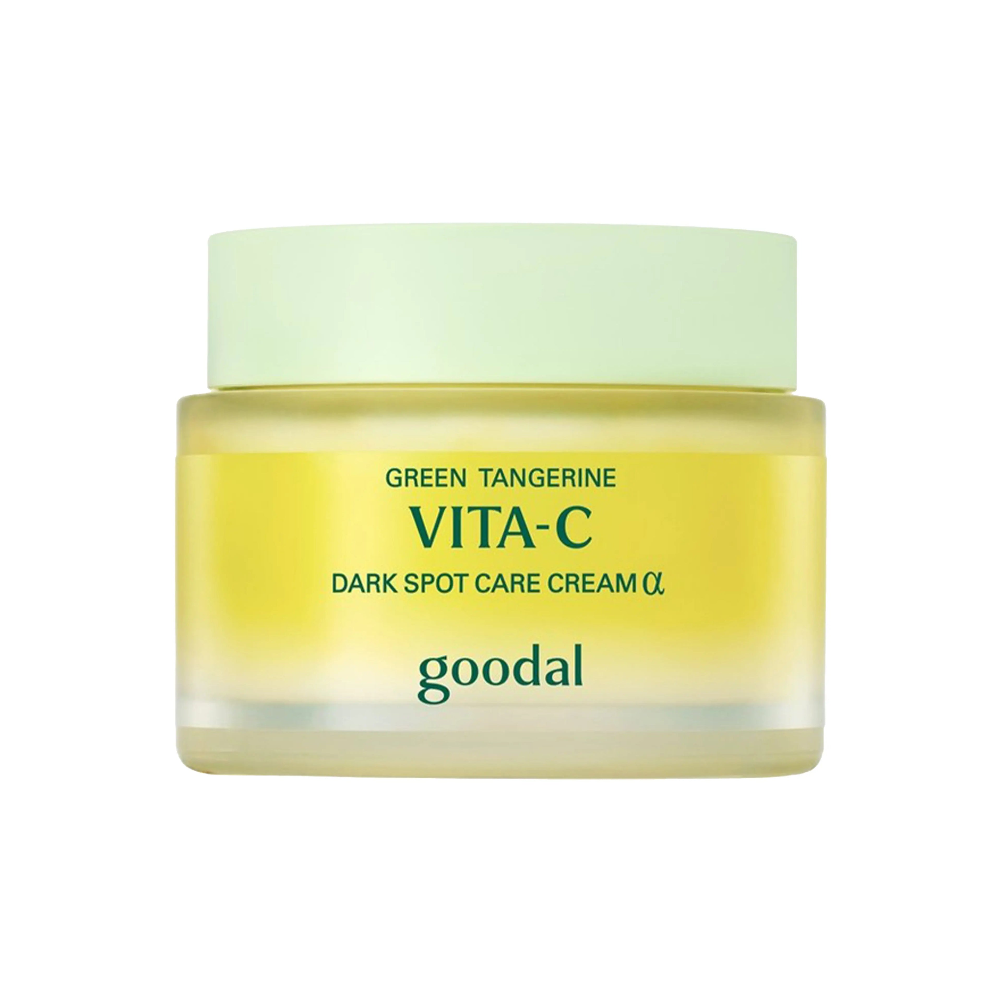 goodal Green Tangerine Vita C Dark Spot Care Cream Alpha 75ml for dark spots, uneven tone, rough texture, and brightening glow