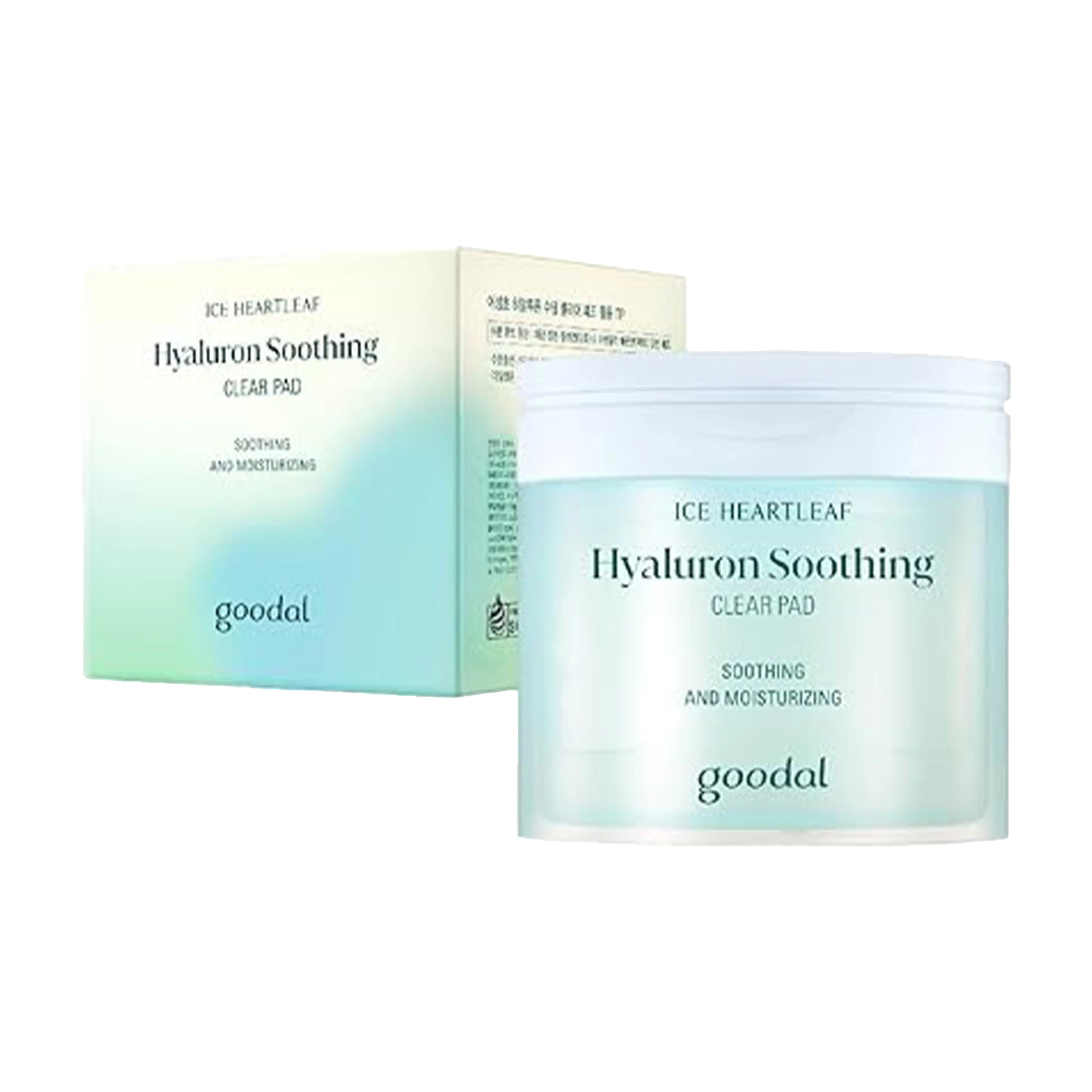 goodal Heartleaf Hyaluron Soothing Clear Pad 80 Pads calming toner pad for redness relief hydration and sensitive skin care