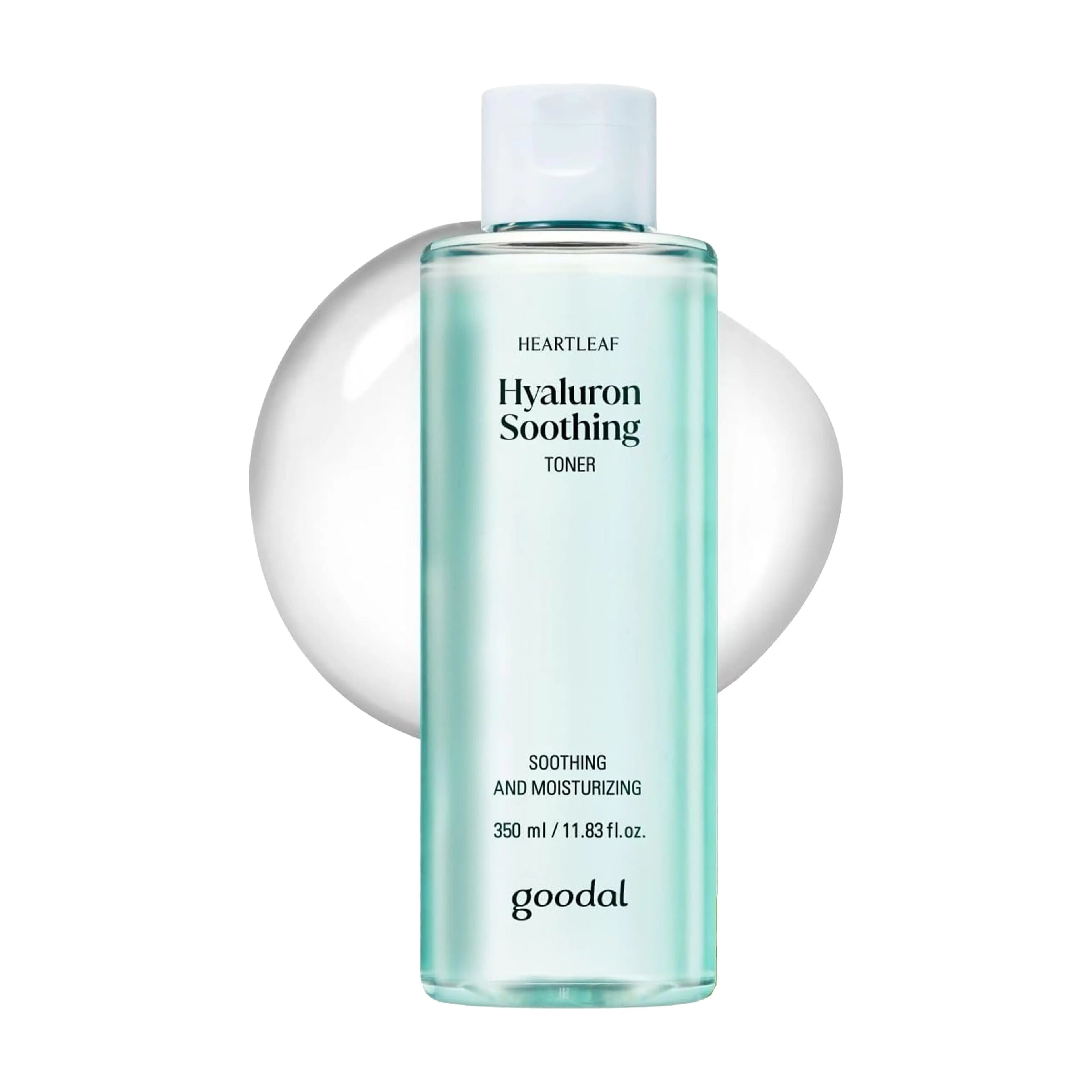 goodal Heartleaf Hyaluron Soothing Toner 350ml calming hydrating toner with heartleaf extract and hyaluronic acid designed to soothe redness hydrate dry skin and restore balanced healthy skin