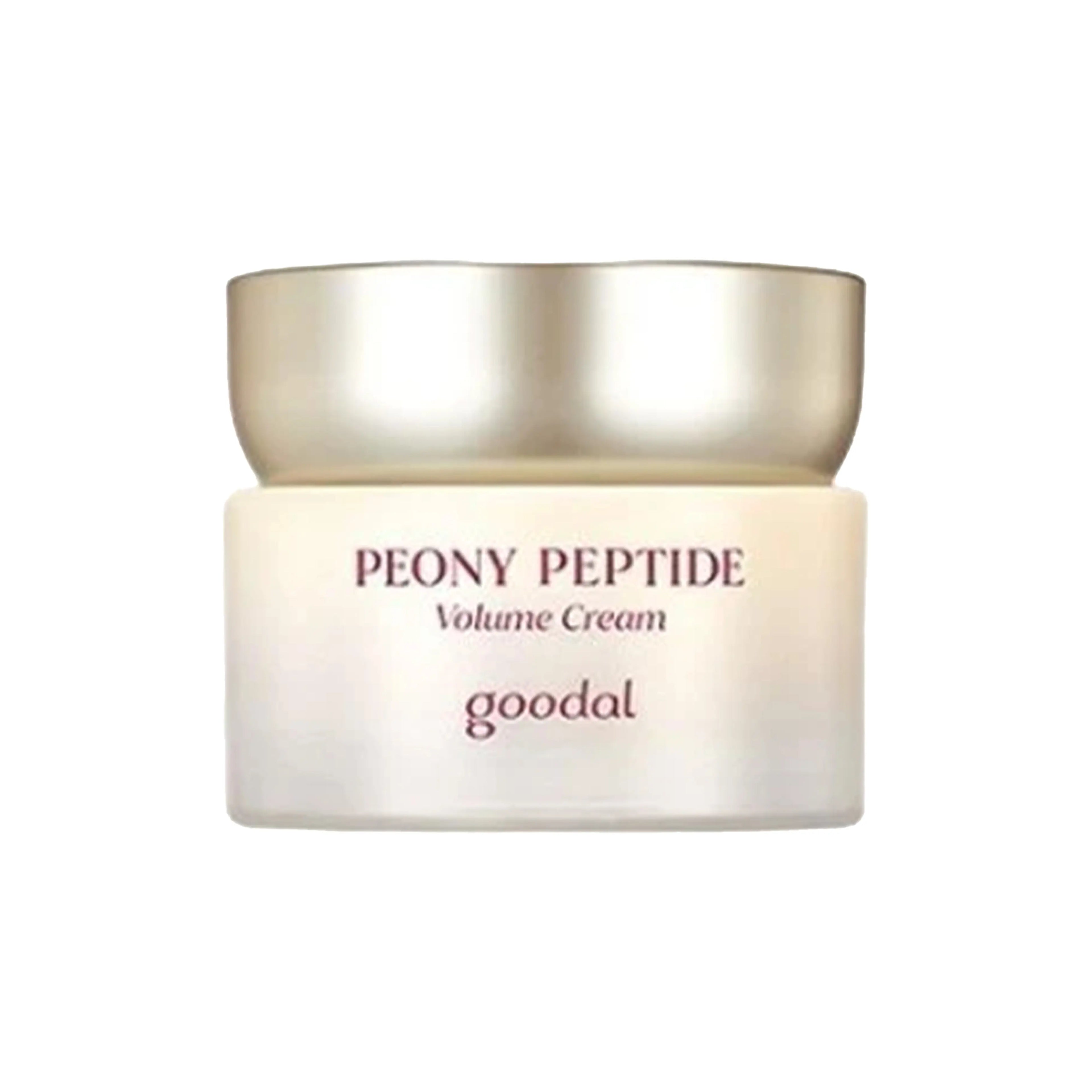 goodal Peony Peptide Volume Cream 60ml for wrinkles, low elasticity, dry rough skin, and nourishing firm-skin care
