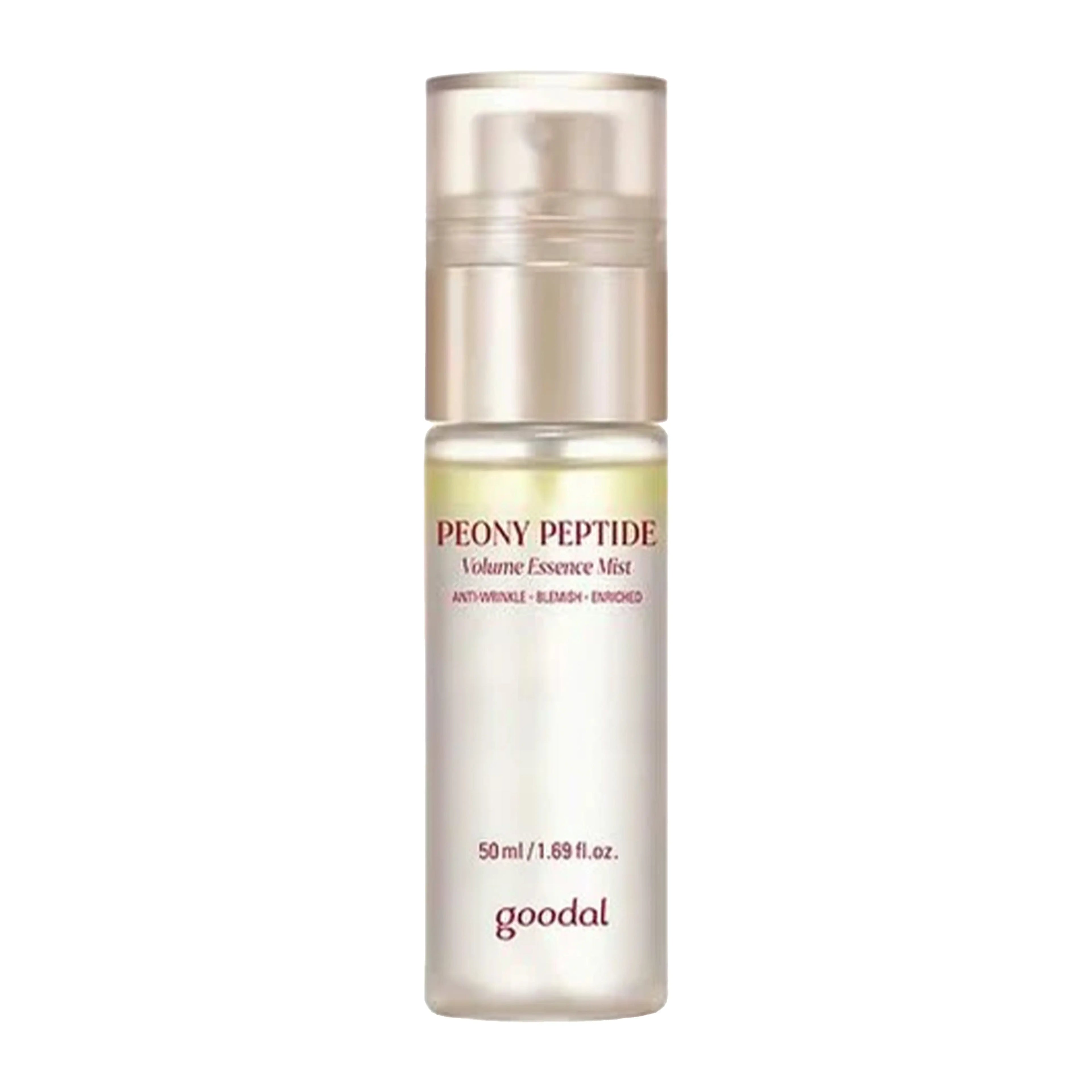 goodal Peony Peptide Volume Essence Mist 50ml hydrating facial mist for plumping glow and bouncy radiant skin