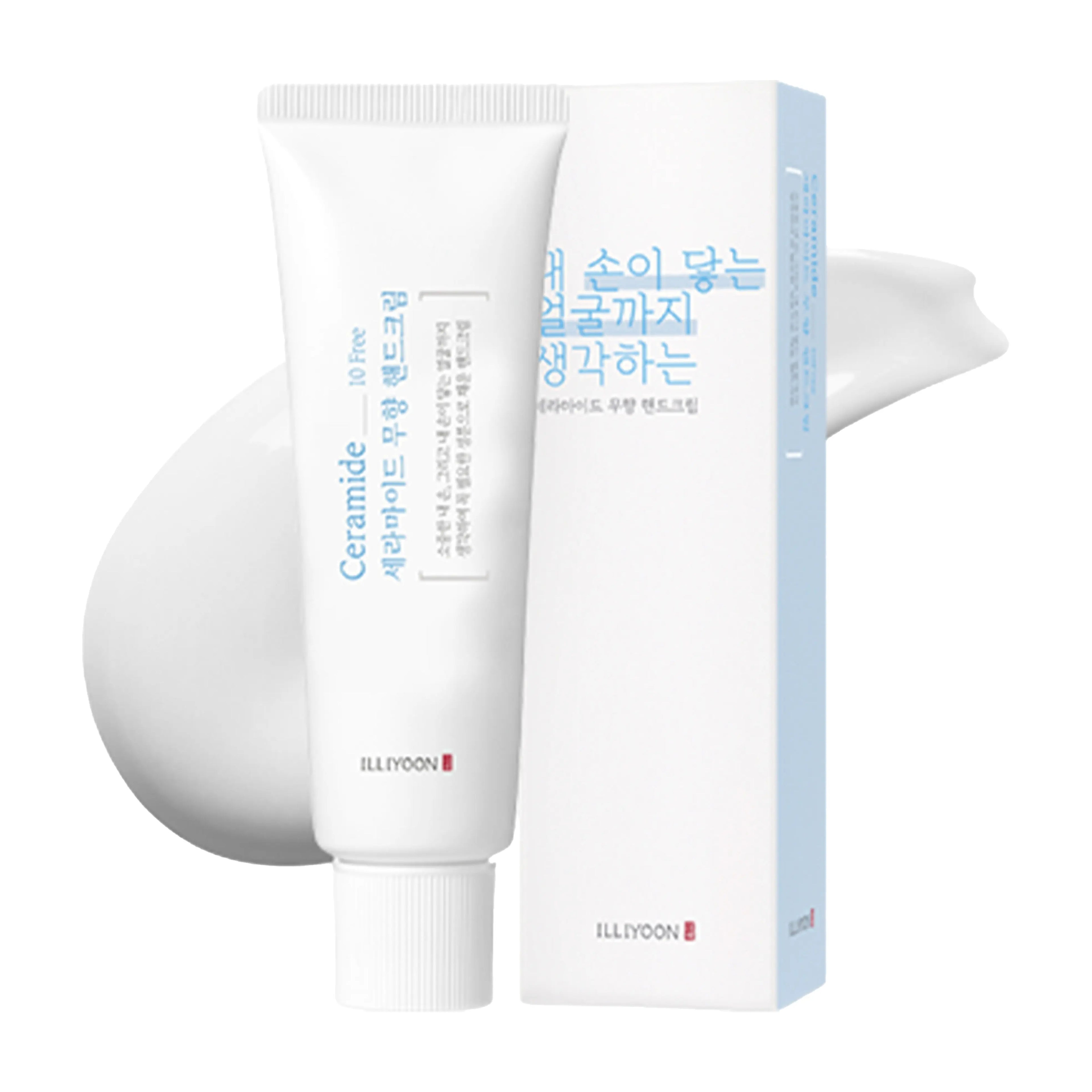 ILLIYOON Ceramide Fragrance Free Hand Cream 50ml. K-beauty hypoallergenic hand cream with Ceramide Skin Complex