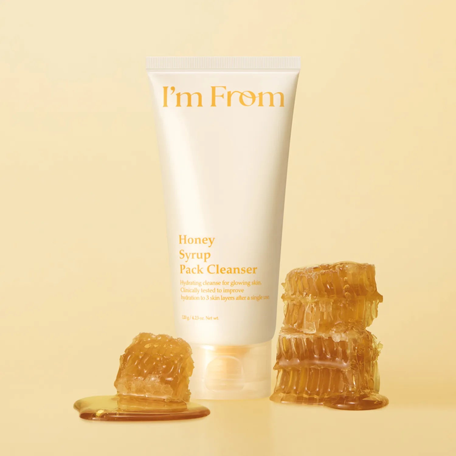 I'm From Honey Syrup Pack Cleanser 120g Korean honey cleanser with nourishing hydration and glow cleansing care for dry skin