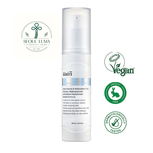 Klairs Freshly Juiced Vitamin Charging Serum with 10% Vitamin C derivative and Niacinamide for brightening and anti-aging